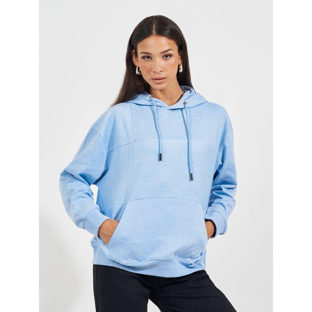 Styli Regular Fit Regular Length Panelled Overlock Hoodie-women-winterwear-hoodiesandsweatshirts-hoodies-image-1