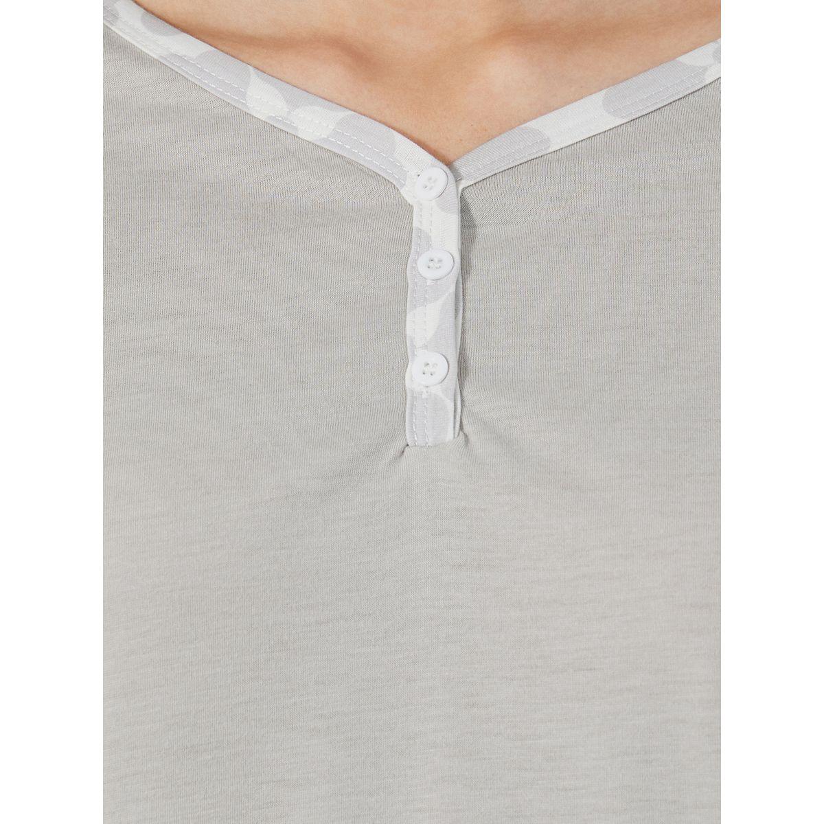 Styli Unwind Solid Dropped Shoulder T-Shirt & Printed Pants Pyjama Set-women-clothing-nightwear-pyjamas-longsets-image-3