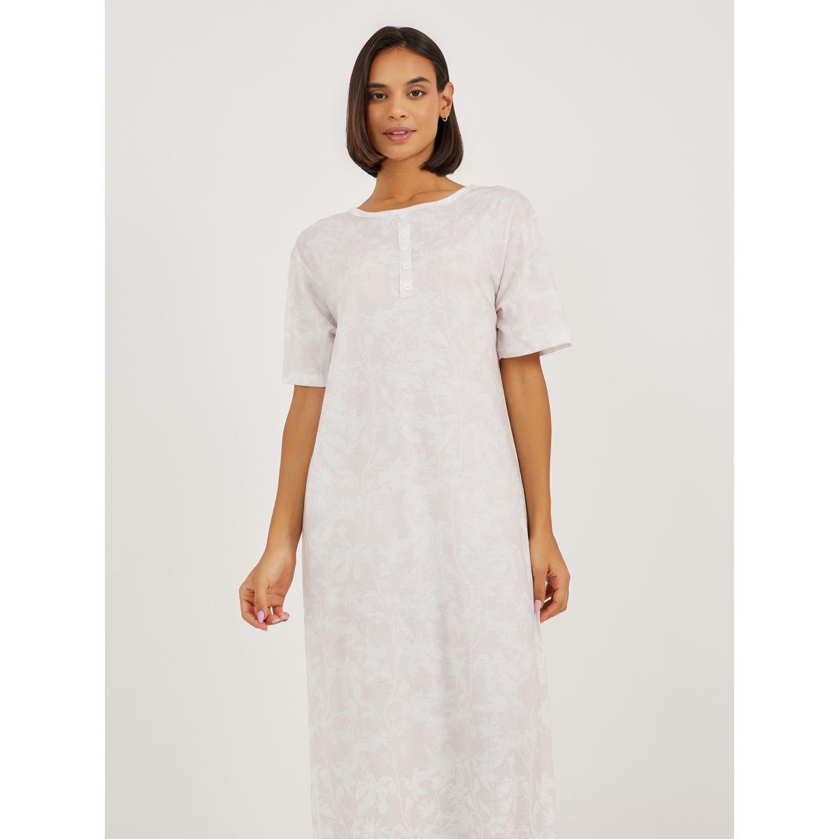 قميص نوم مطبع بأوراق زهور-women-clothing-nightwear-nighties-image-2