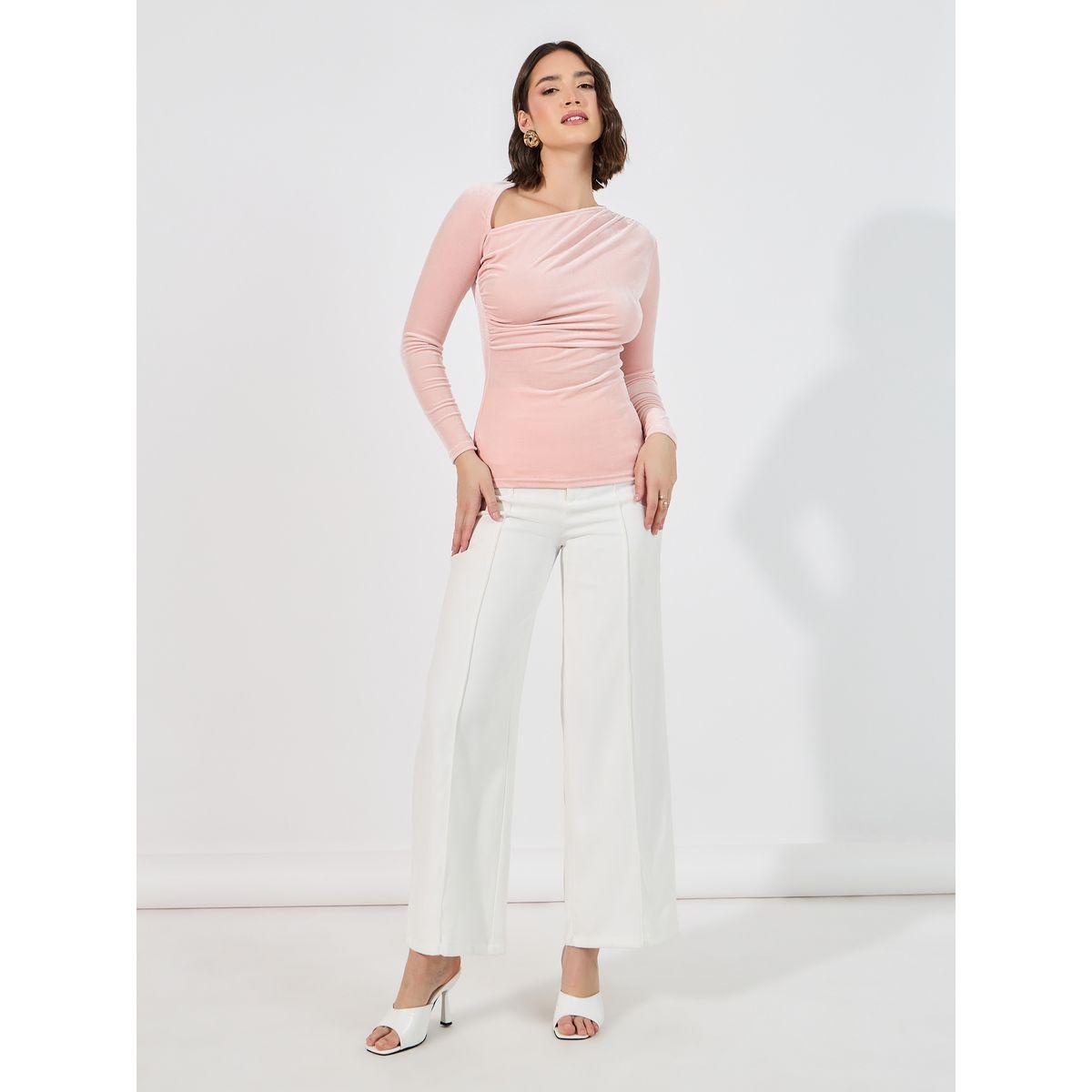 بلوزة بأكمام طويلة مع كسرات-women-clothing-shirtsandblouses-blouses-image-3