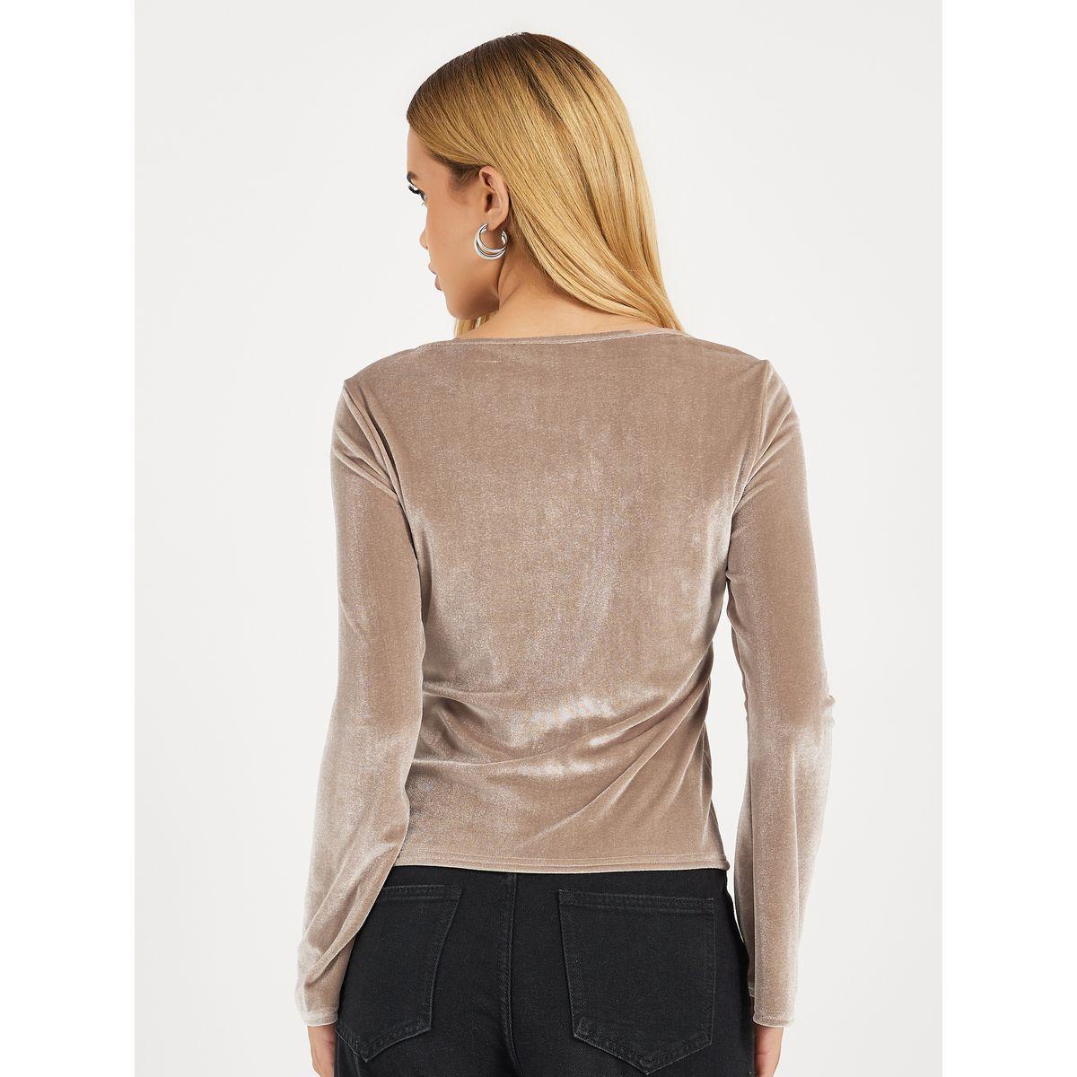 Styli Elevate Square Neck Velvet Look Top-women-clothing-shirtsandblouses-blouses-image-5