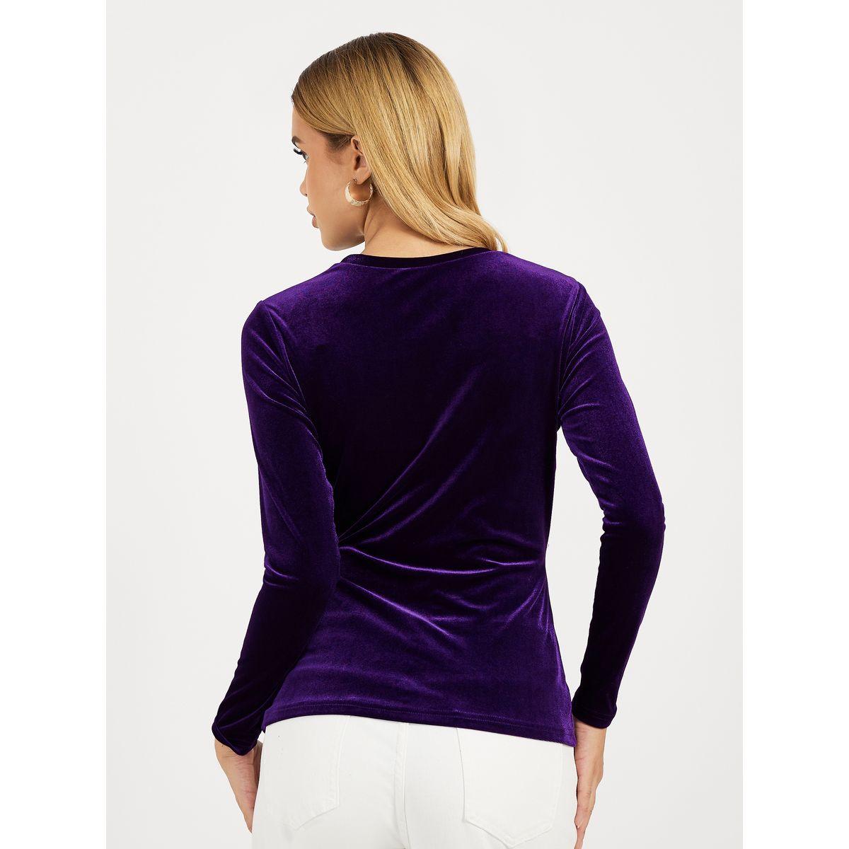 بلوزة بنمط لف وأكمام طويلة-women-clothing-shirtsandblouses-blouses-image-4