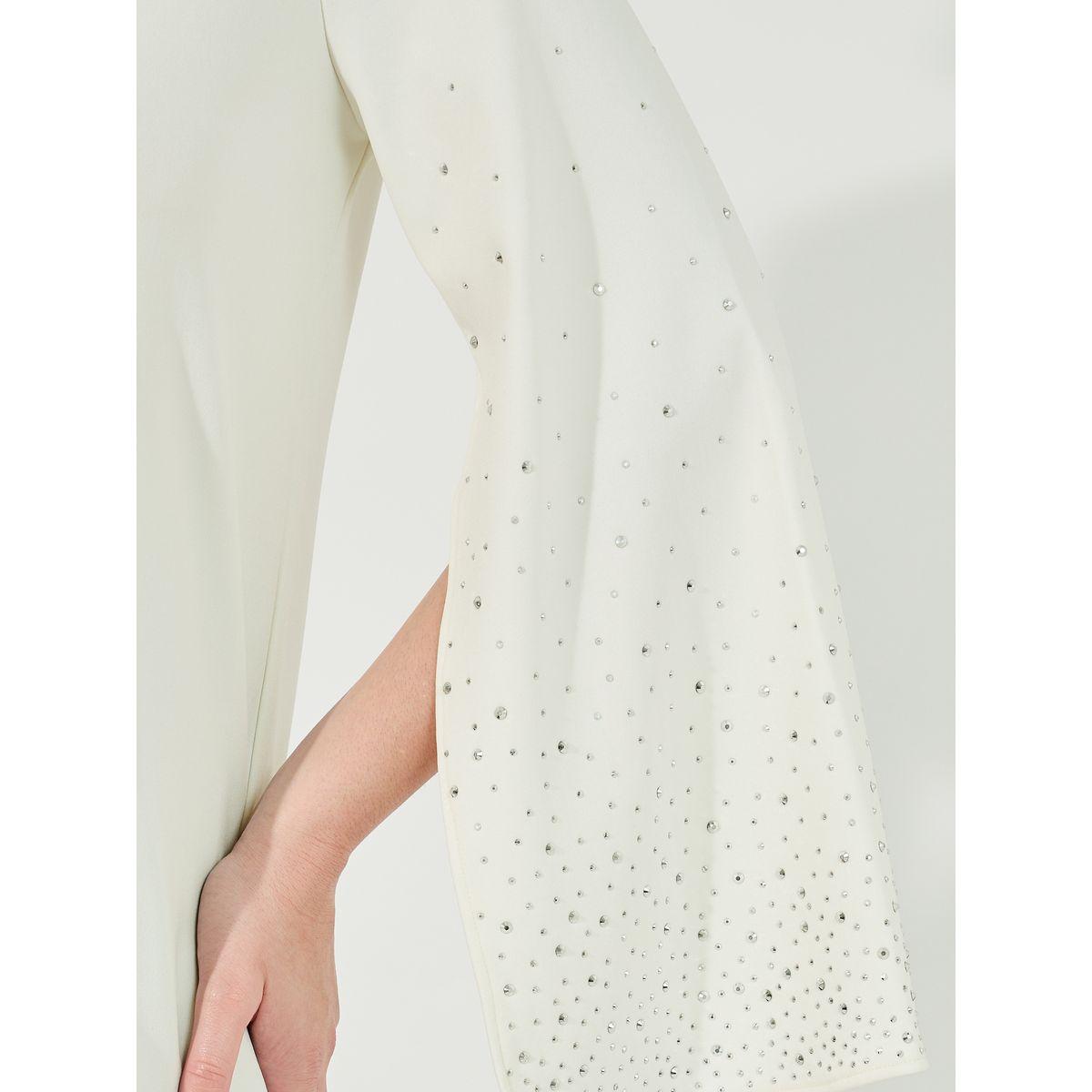 بلوزة بياقة دائرية وأكمام طويلة بشق-women-clothing-shirtsandblouses-blouses-image-3