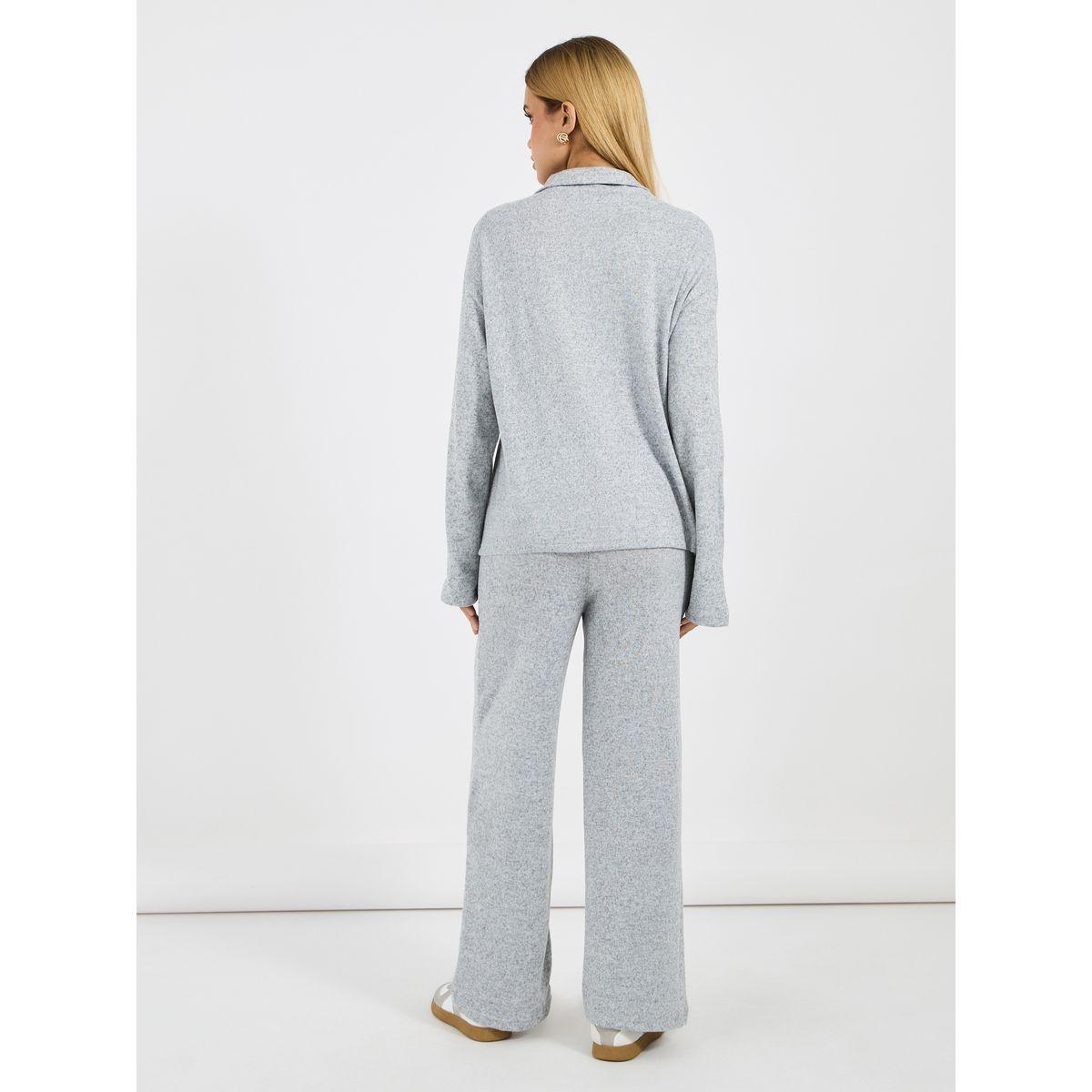 طقم منسق من جوغر وسويت شيرت بسحَّاب غلق-women-clothing-coordsets-image-4