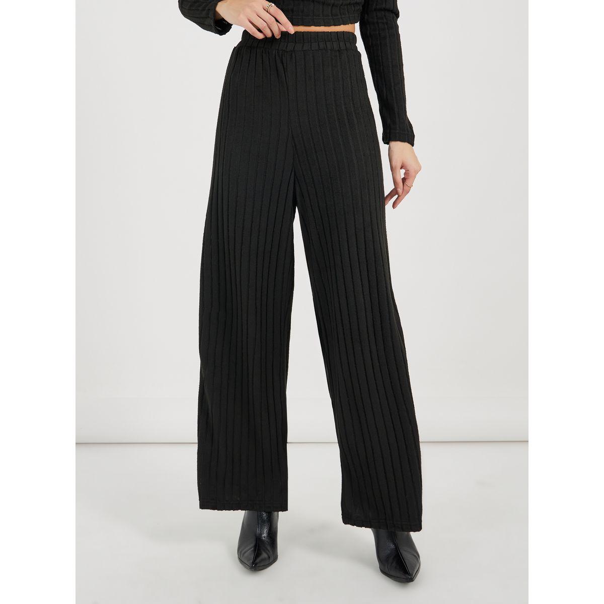 مجموعة من جوغر مع بلوزة محبوكة بأكمام طويلة-women-clothing-coordsets-image-5