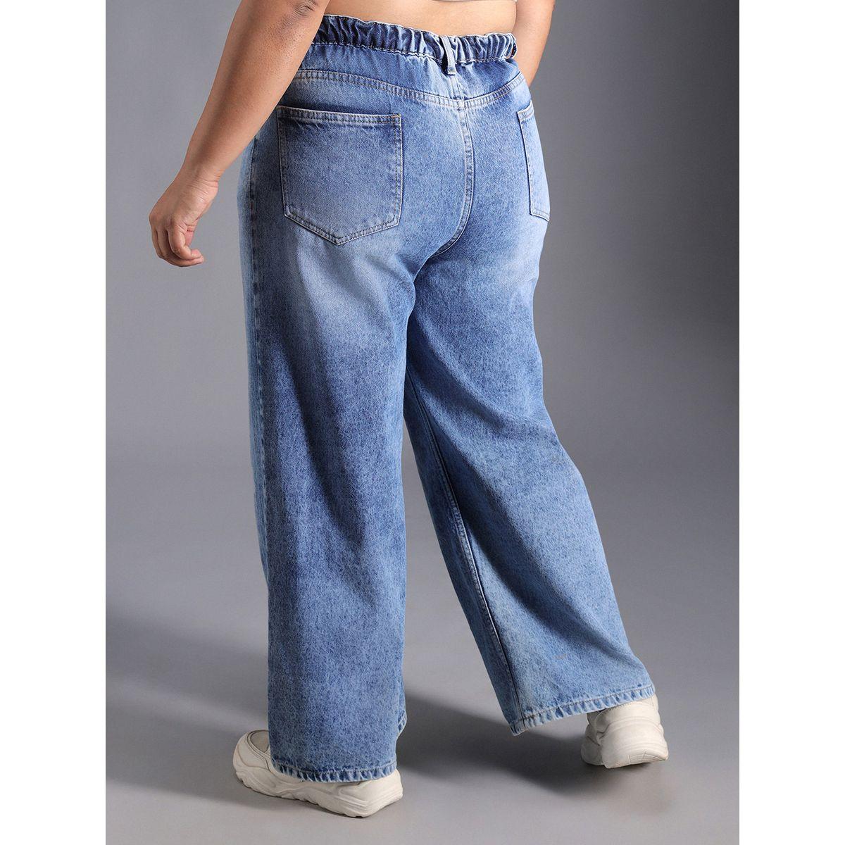 High Star X Styli  Plus Size Relaxed Fit High Rise Faded Jeans-women-clothing-bottoms-jeans-image-3