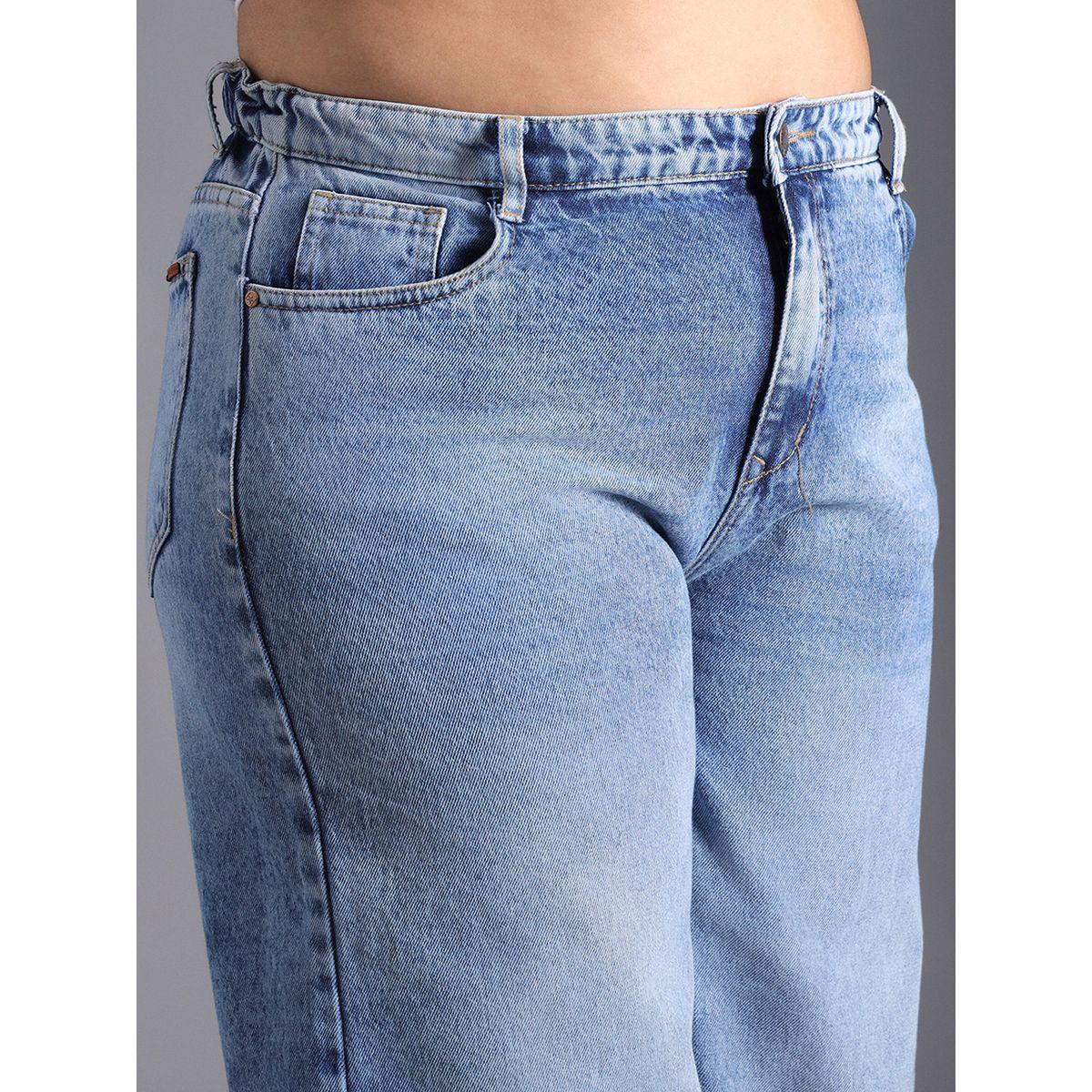 High Star X Styli  Plus Size Relaxed Fit High Rise Faded Jeans-women-clothing-bottoms-jeans-image-4