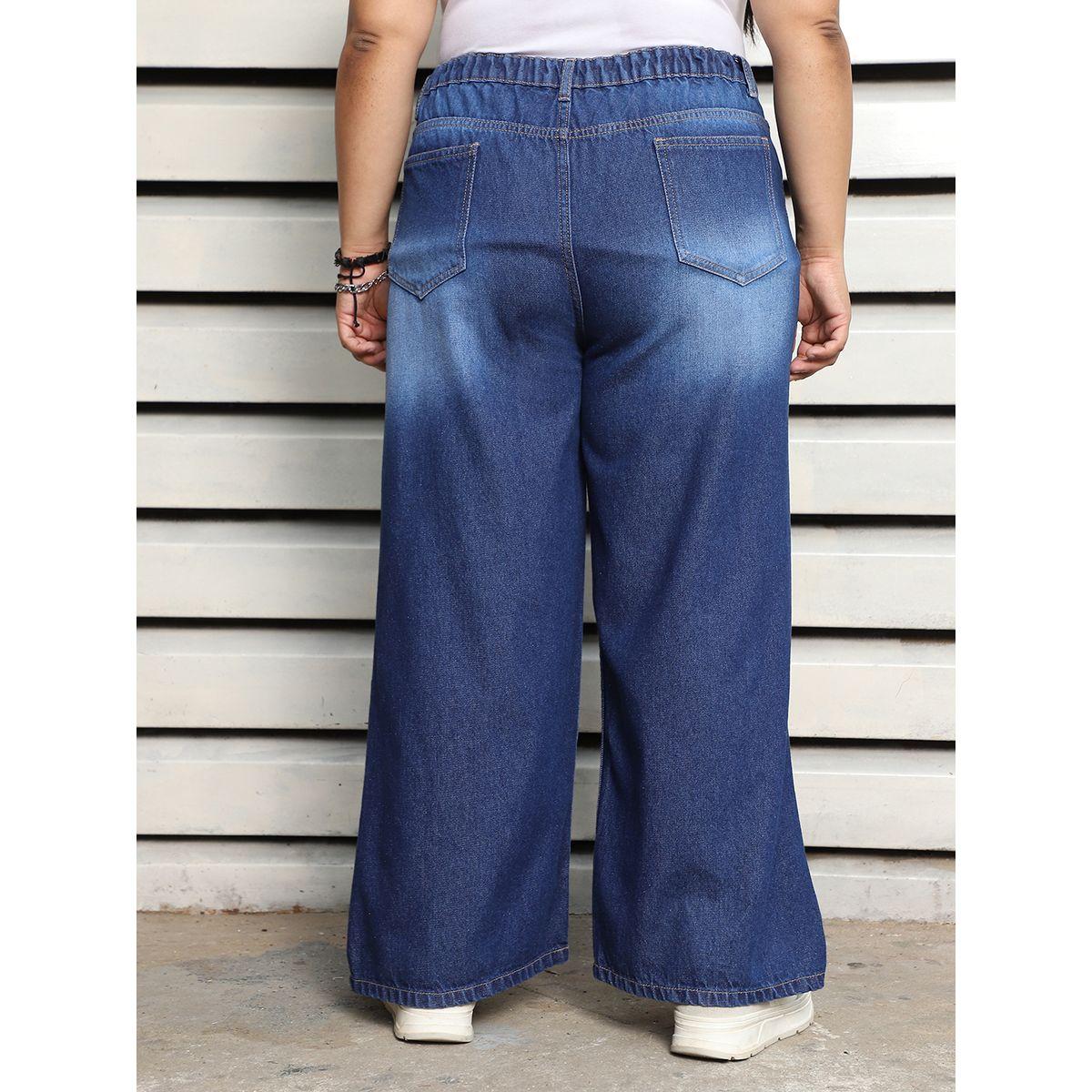 جينز بمقاس كبير وأرجل واسعة هاي ستار × ستايلي-women-clothing-bottoms-jeans-image-4