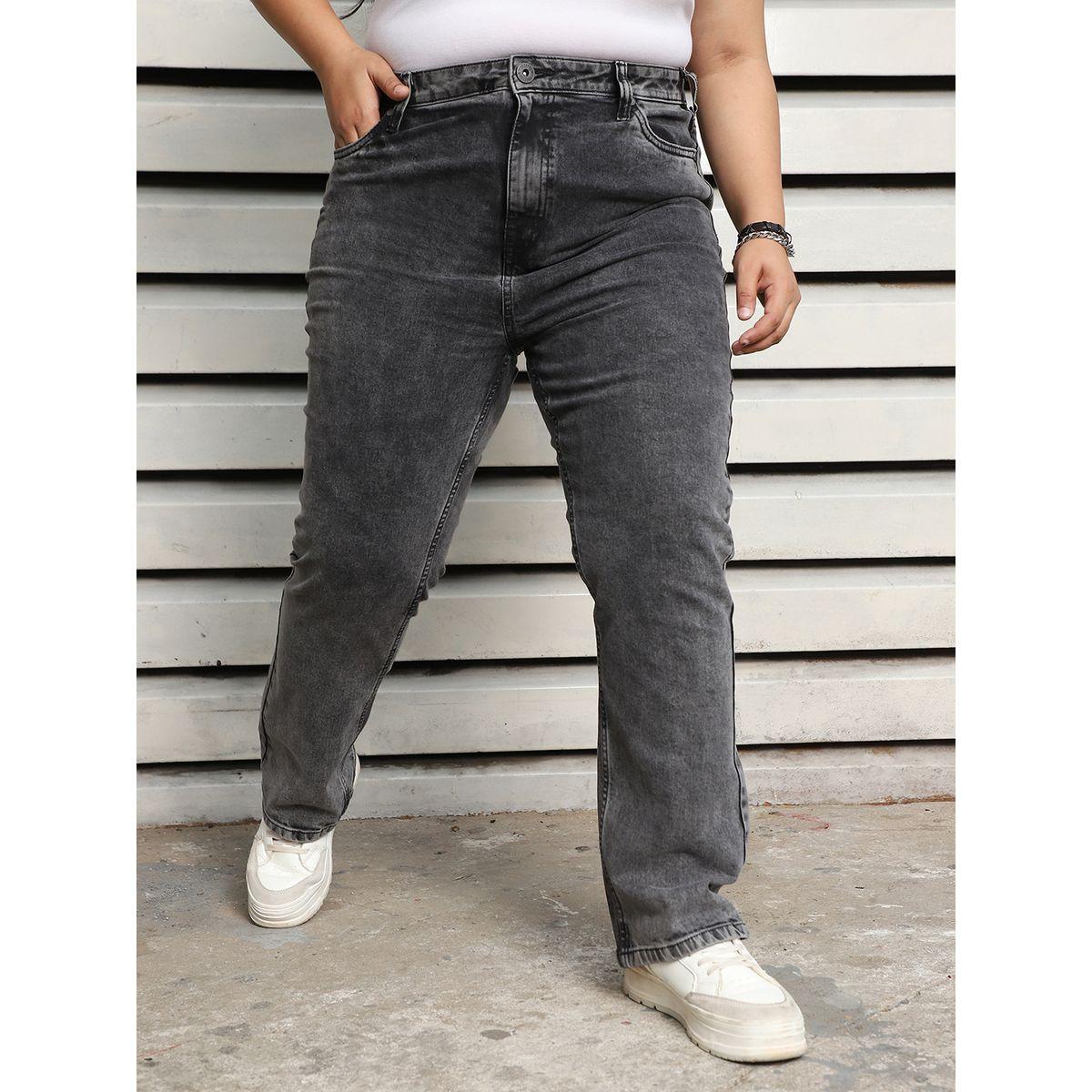 High Star X Styli  Plus Size High Rise Slim Fit Washed Jeans-women-clothing-bottoms-jeans-image-2