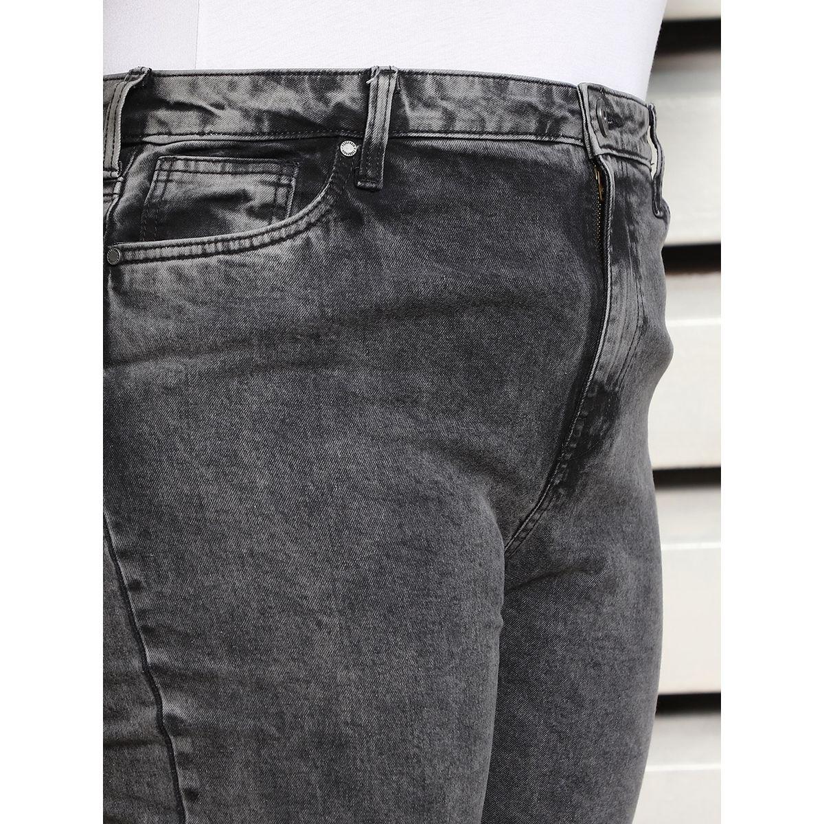 High Star X Styli  Plus Size High Rise Slim Fit Washed Jeans-women-clothing-bottoms-jeans-image-5