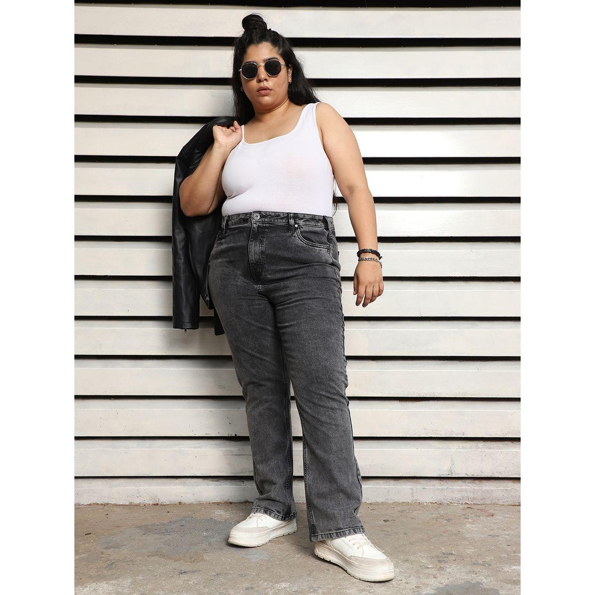 High Star X Styli  Plus Size High Rise Slim Fit Washed Jeans-women-clothing-bottoms-jeans-image-7