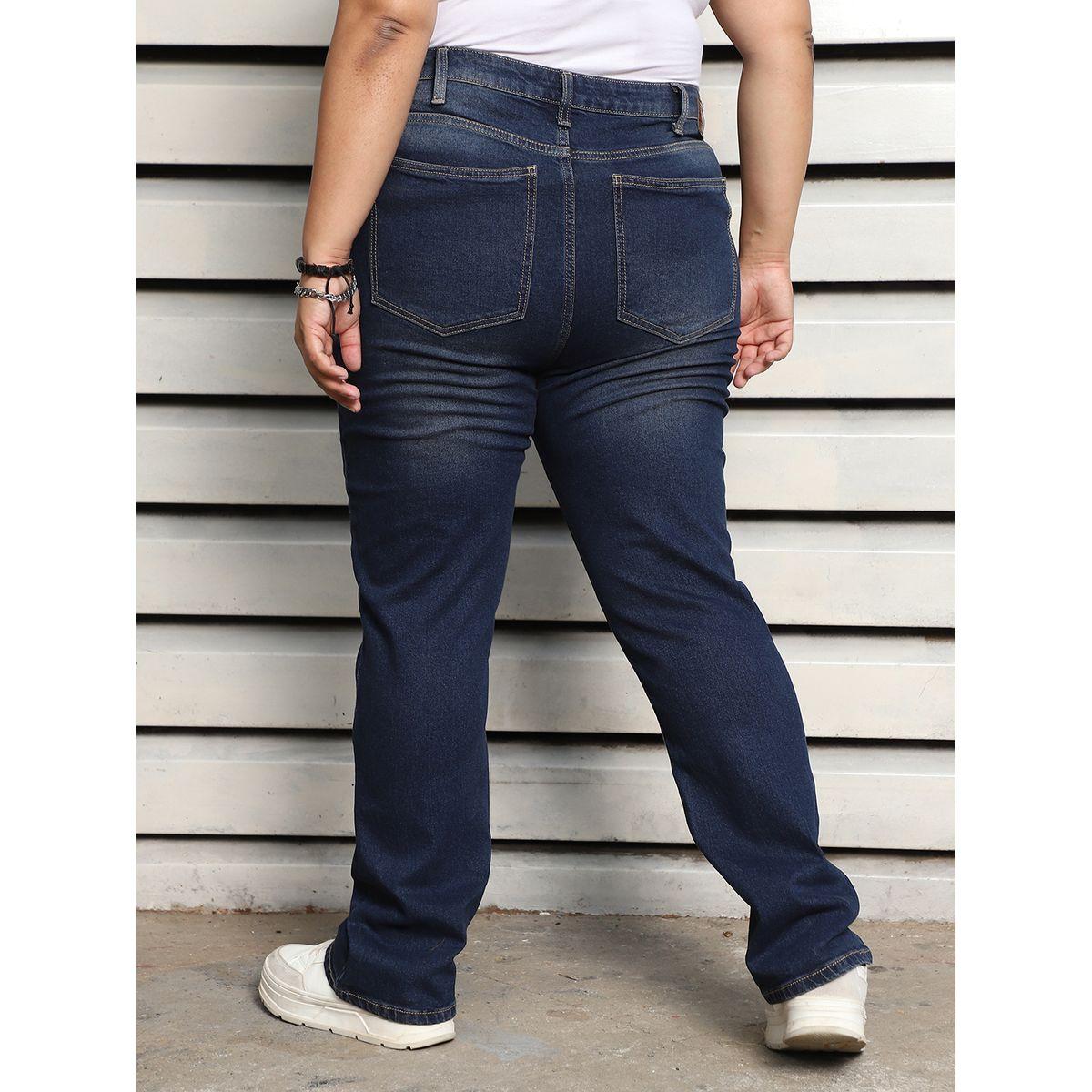 جينز بمقاس كبير وقصة سليم فت هاي ستار × ستايلي-women-clothing-bottoms-jeans-image-2