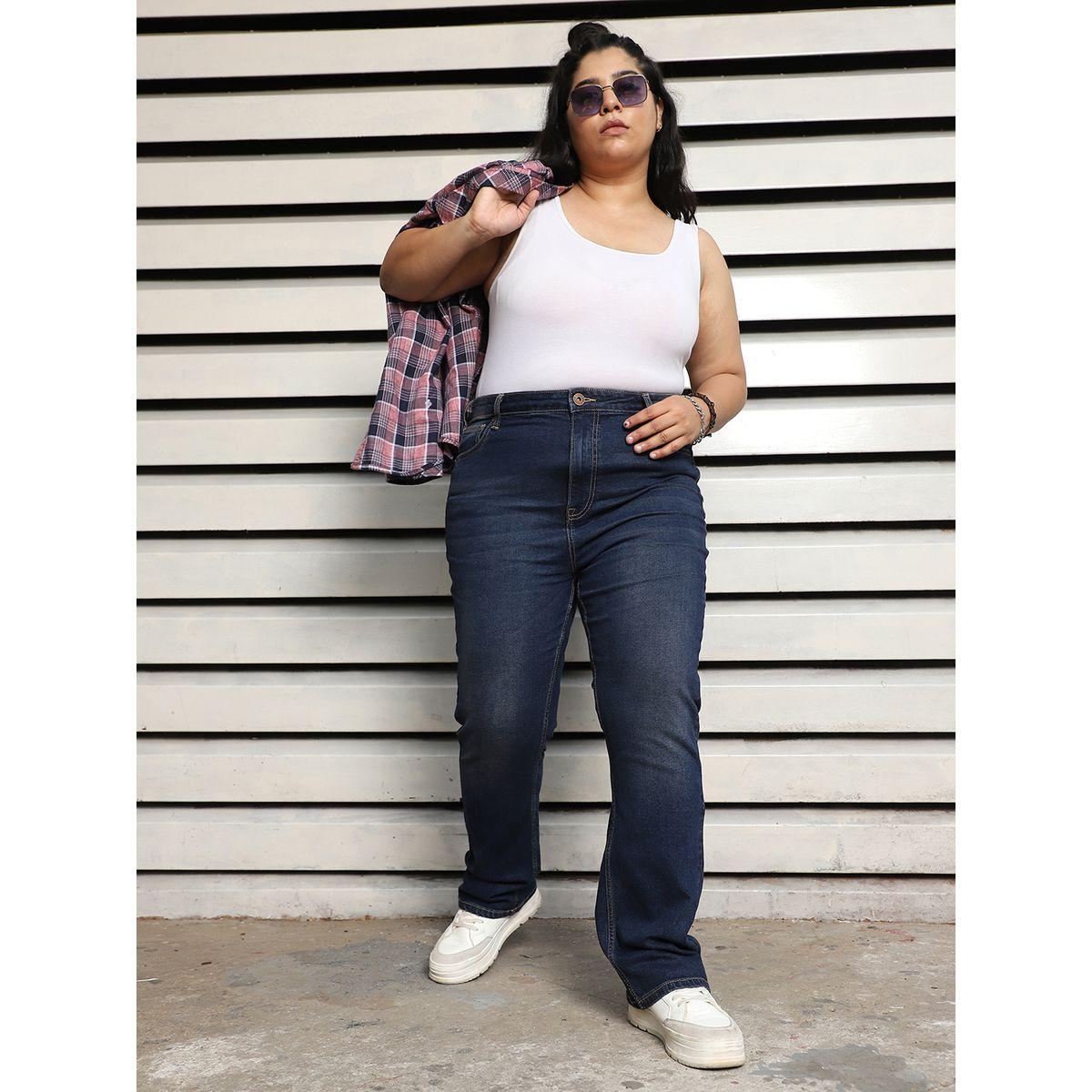 جينز بمقاس كبير وقصة سليم فت هاي ستار × ستايلي-women-clothing-bottoms-jeans-image-4