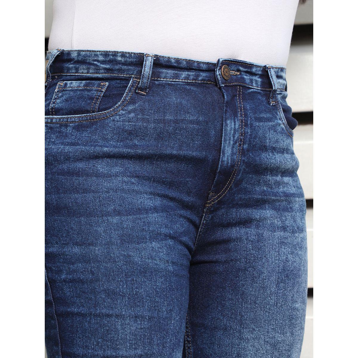High Star X Styli  Plus Size Straight Fit High Rise Light Fade Jeans-women-clothing-bottoms-jeans-image-5