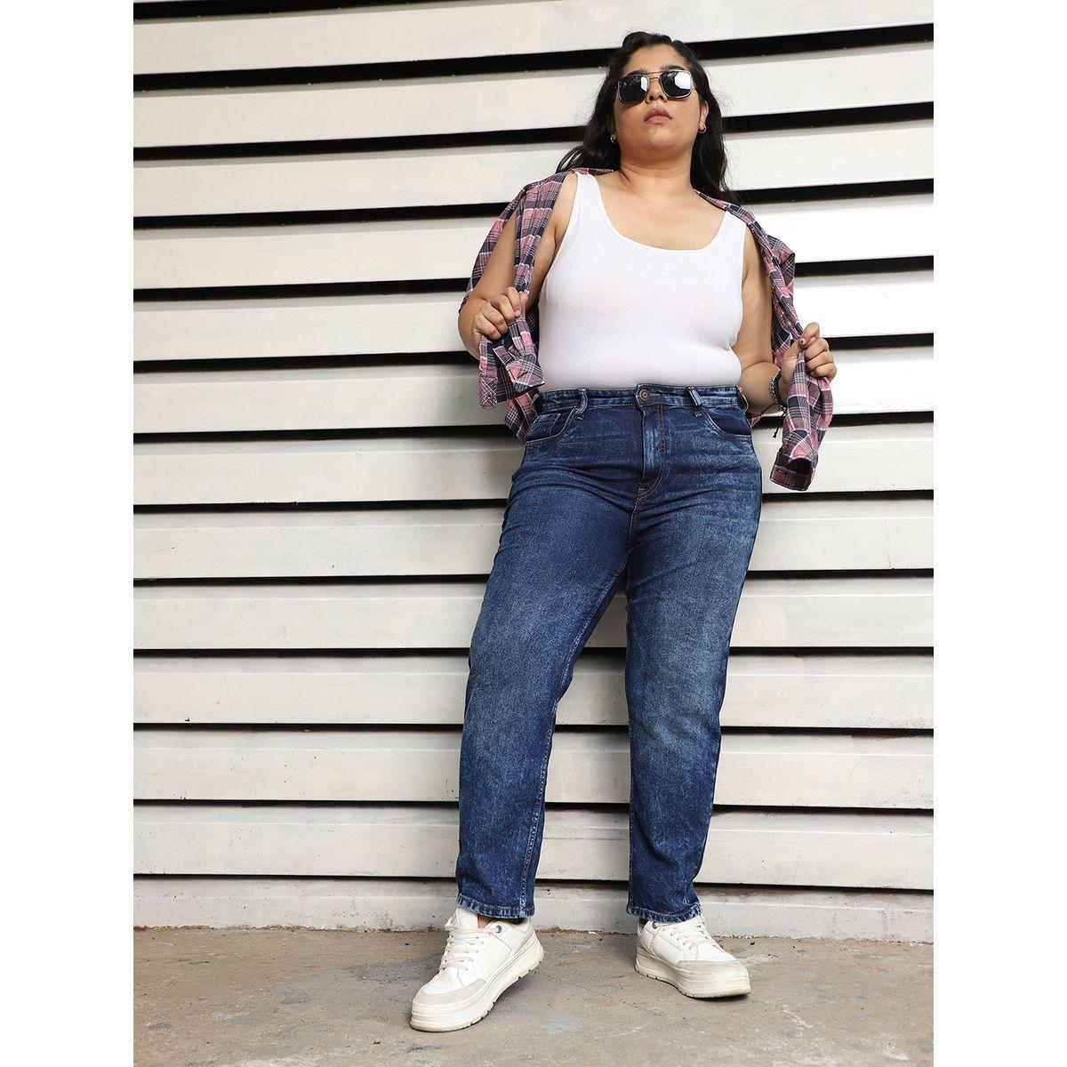 جينز بمقاس كبير وقصة أرجل مستقيمة هاي ستار × ستايلي-women-clothing-bottoms-jeans-image-7