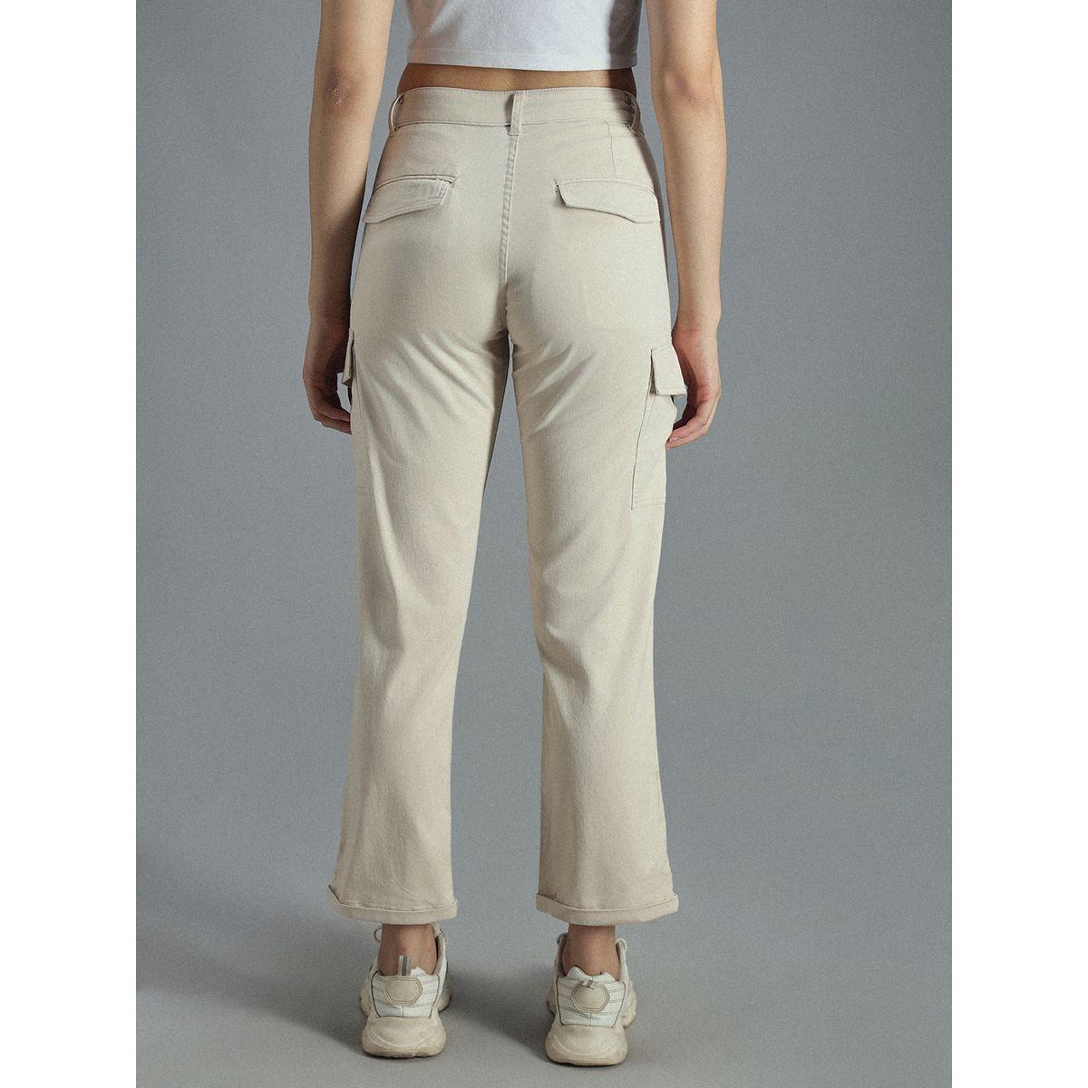 بنطال كارجو قصير بقصة مستقيمة وخصر عالي هاي ستار × ستايلي-women-clothing-bottoms-trousers-image-3