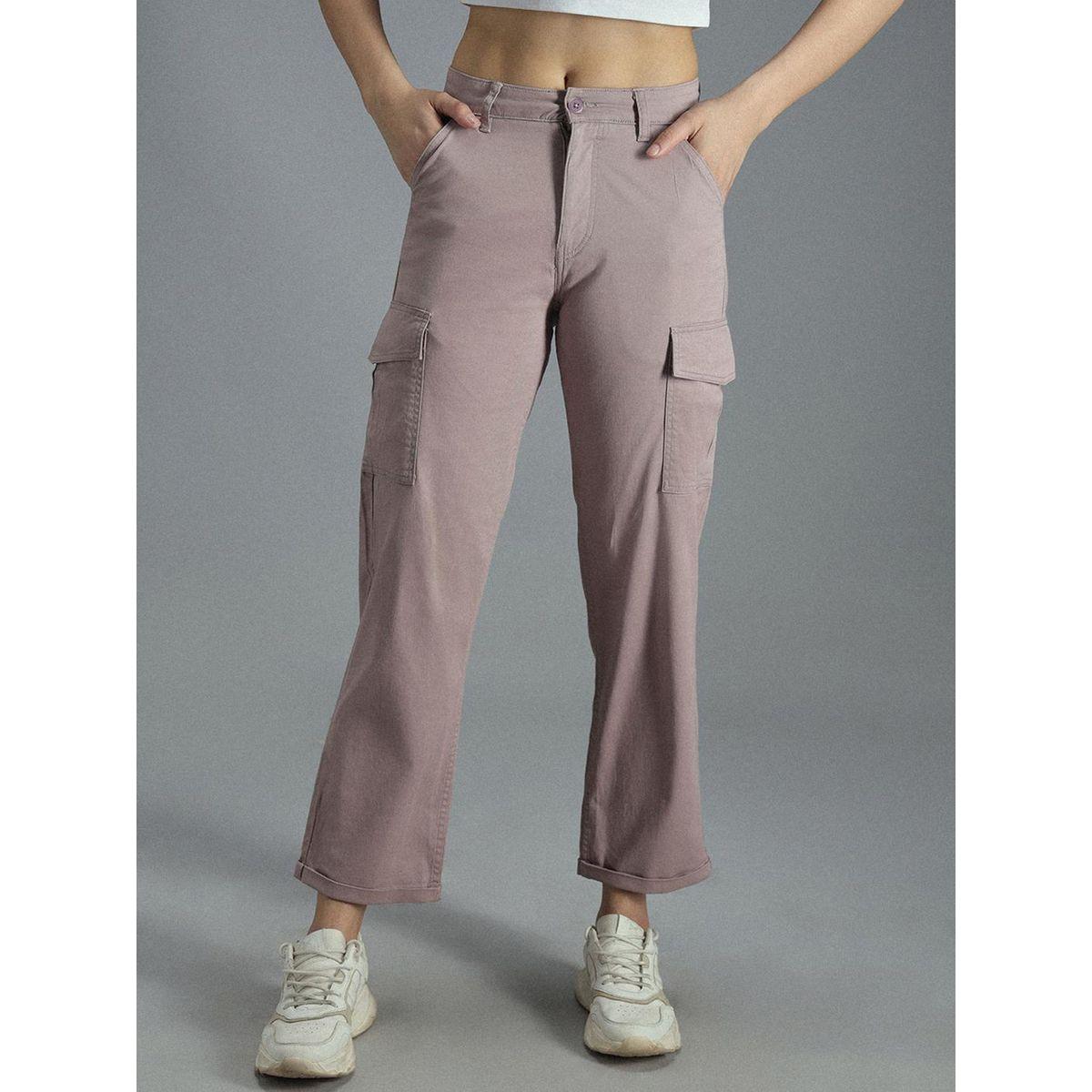 High Star X Styli  High Rise Straight Fit Cropped Cargo Trousers-women-clothing-bottoms-trousers-image-1