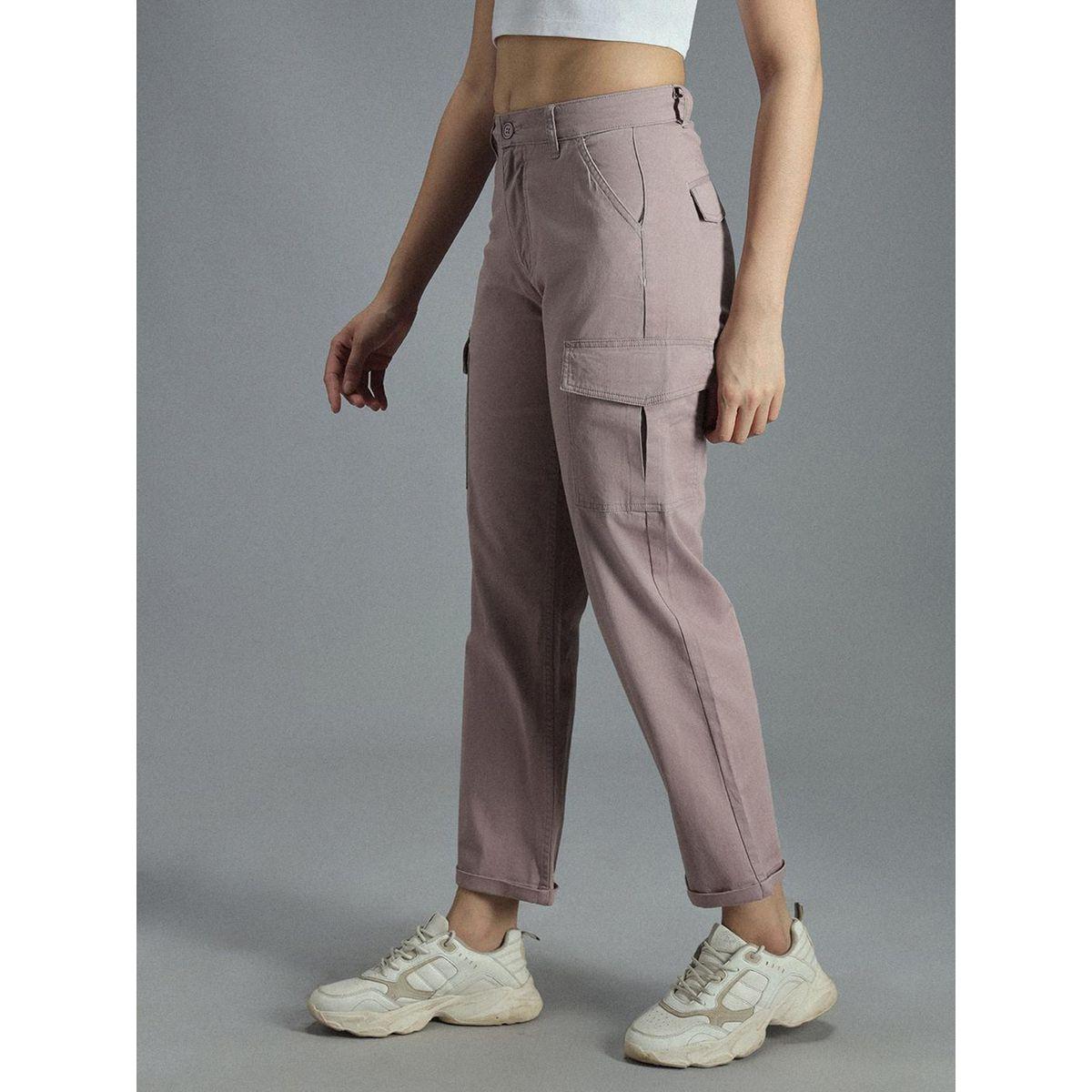 High Star X Styli  High Rise Straight Fit Cropped Cargo Trousers-women-clothing-bottoms-trousers-image-2