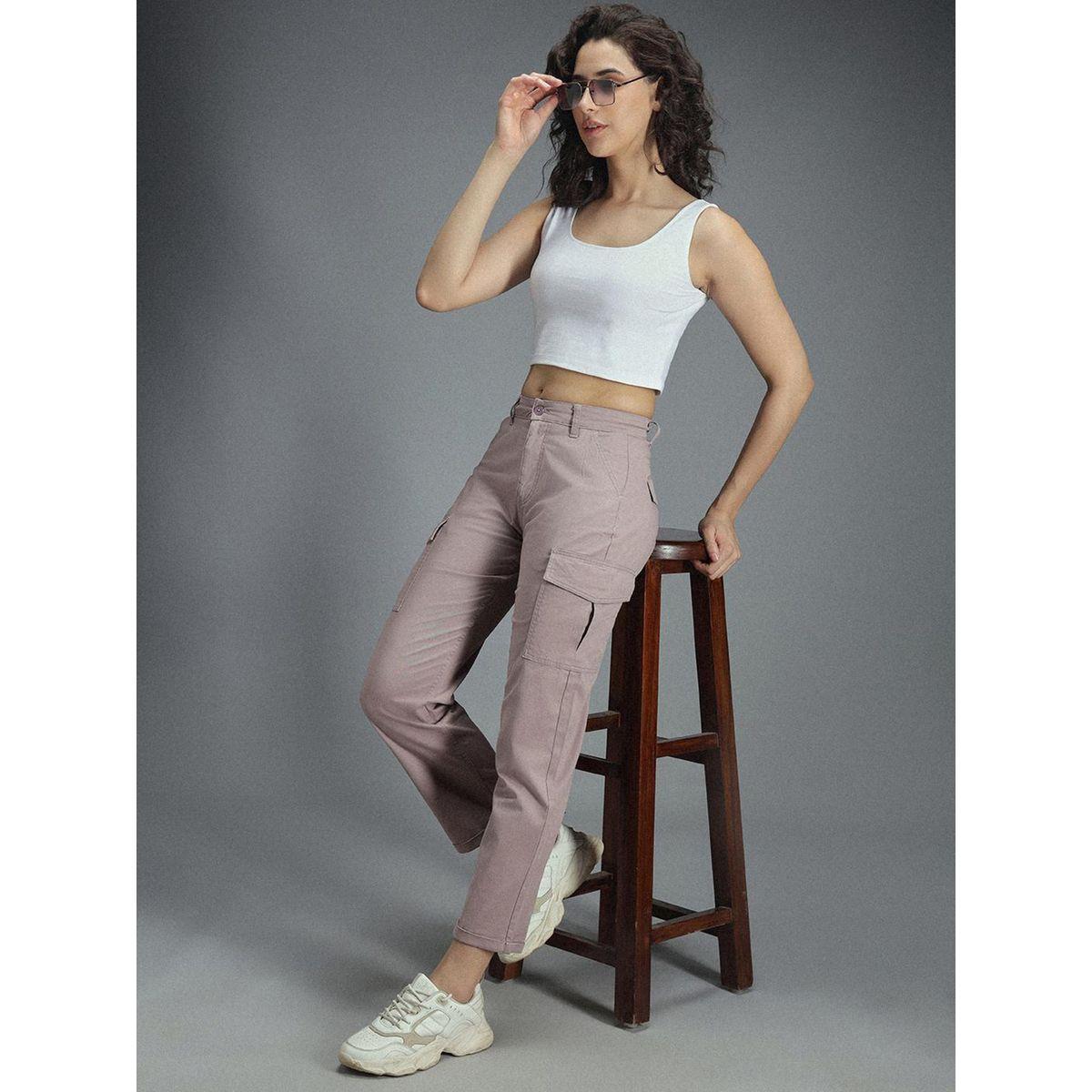 High Star X Styli  High Rise Straight Fit Cropped Cargo Trousers-women-clothing-bottoms-trousers-image-5