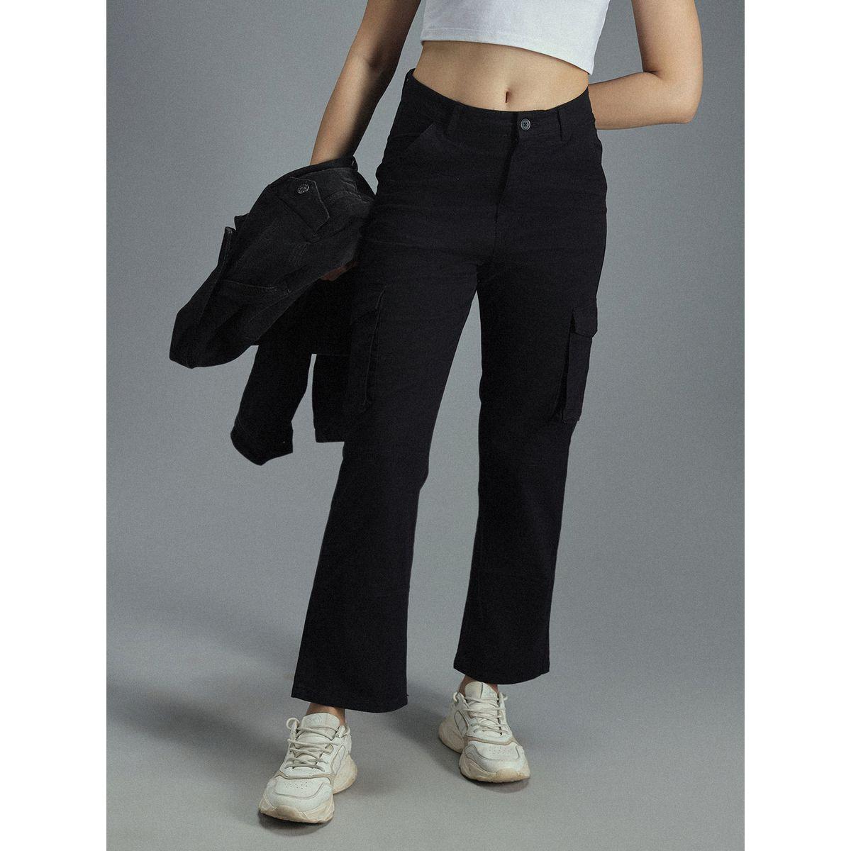 بنطال كارجو بقصة مستقيمة وخصر عالي هاي ستار × ستايلي-women-clothing-bottoms-trousers-image-6