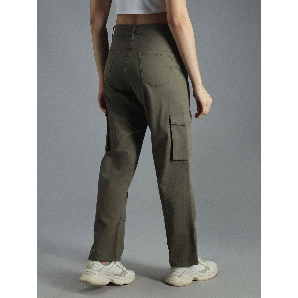 High Star X Styli  High Rise Straight Fit Cargo Trousers-women-clothing-bottoms-trousers-image-1