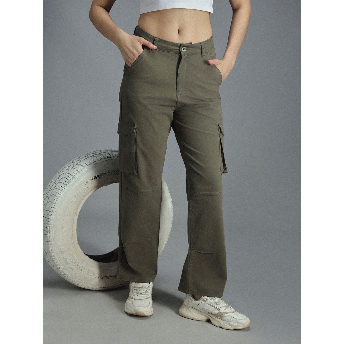 High Star X Styli  High Rise Straight Fit Cargo Trousers-women-clothing-bottoms-trousers-image-4