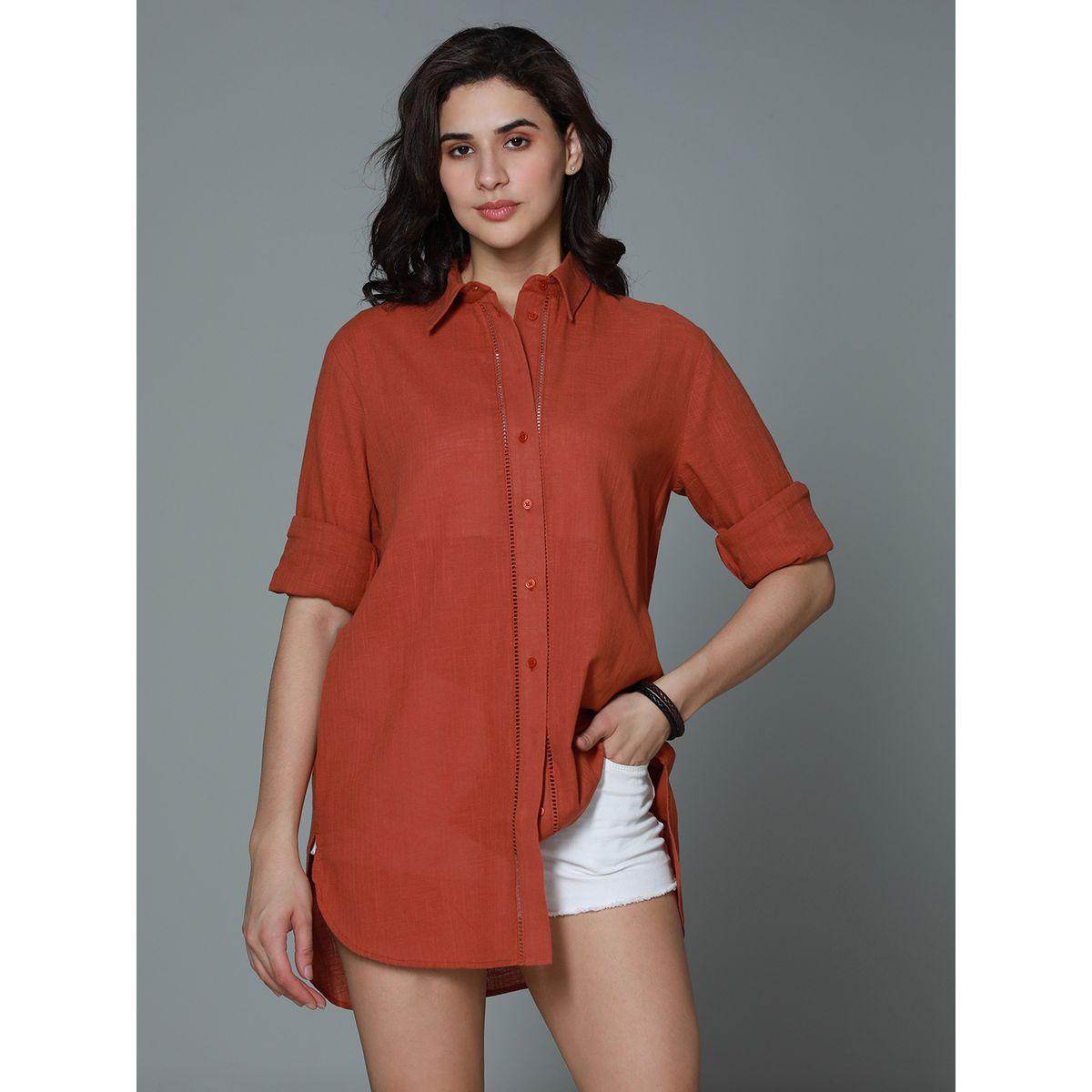 High Star X Styli  Classic Oversized Spread Collar Casual Shirt-women-clothing-shirtsandblouses-shirts-image-1