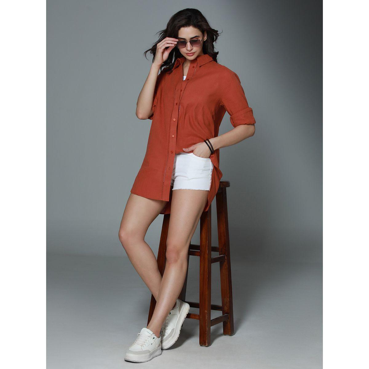 High Star X Styli  Classic Oversized Spread Collar Casual Shirt-women-clothing-shirtsandblouses-shirts-image-5
