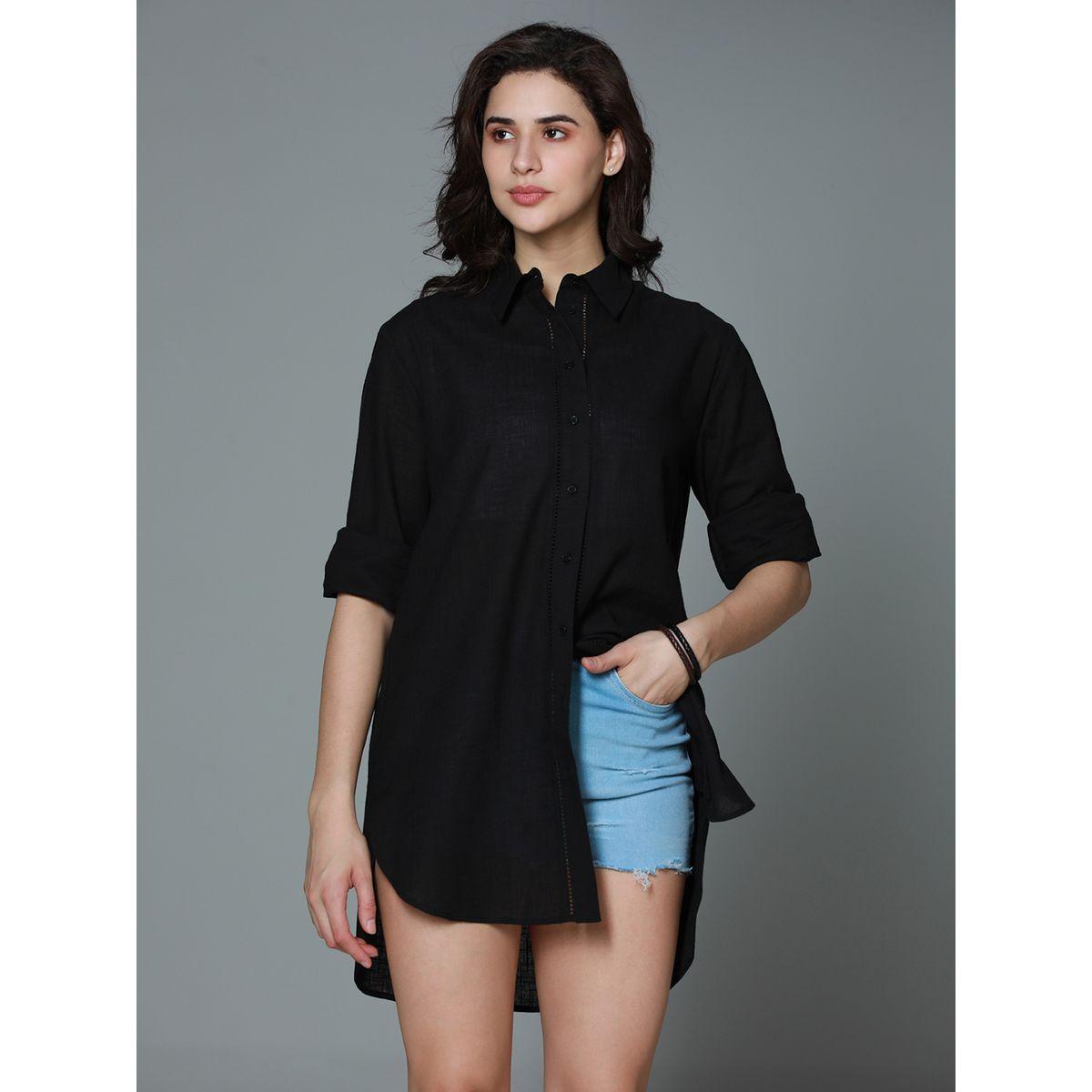 High Star X Styli  Classic Oversized Spread Collar Casual Shirt-women-clothing-shirtsandblouses-shirts-image-2