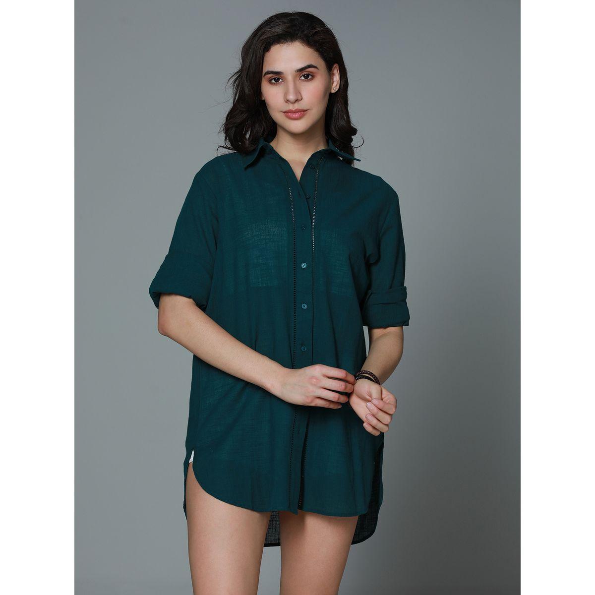 High Star X Styli  Classic Oversized Spread Collar Casual Shirt-women-clothing-shirtsandblouses-shirts-image-1
