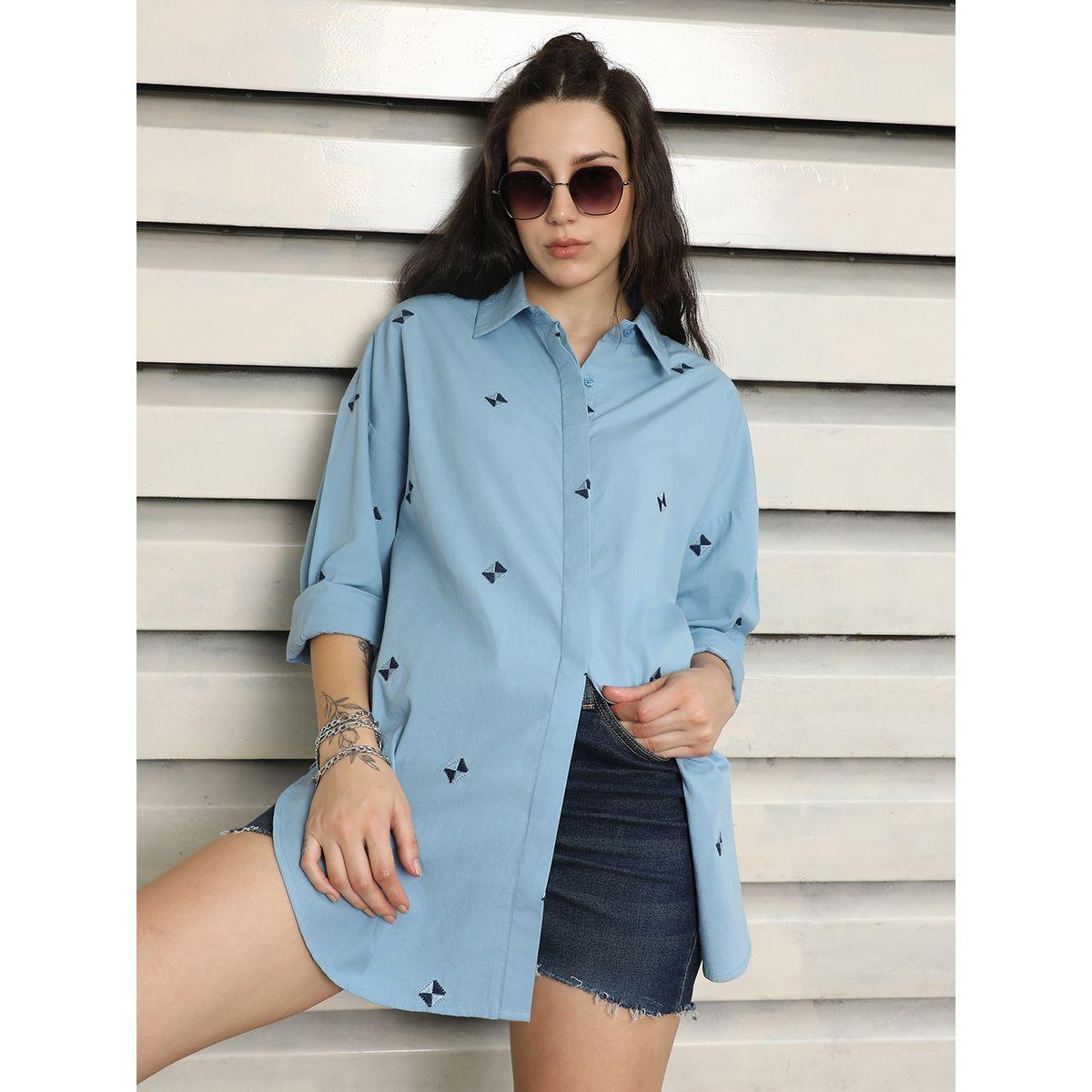 High Star X Styli  Embroidered Oversized Casual Shirt-women-clothing-shirtsandblouses-shirts-image-6