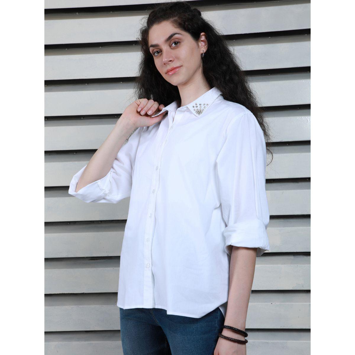 High Star X Styli  Embellished Collar Oversized Casual Shirt-women-clothing-shirtsandblouses-shirts-image-4