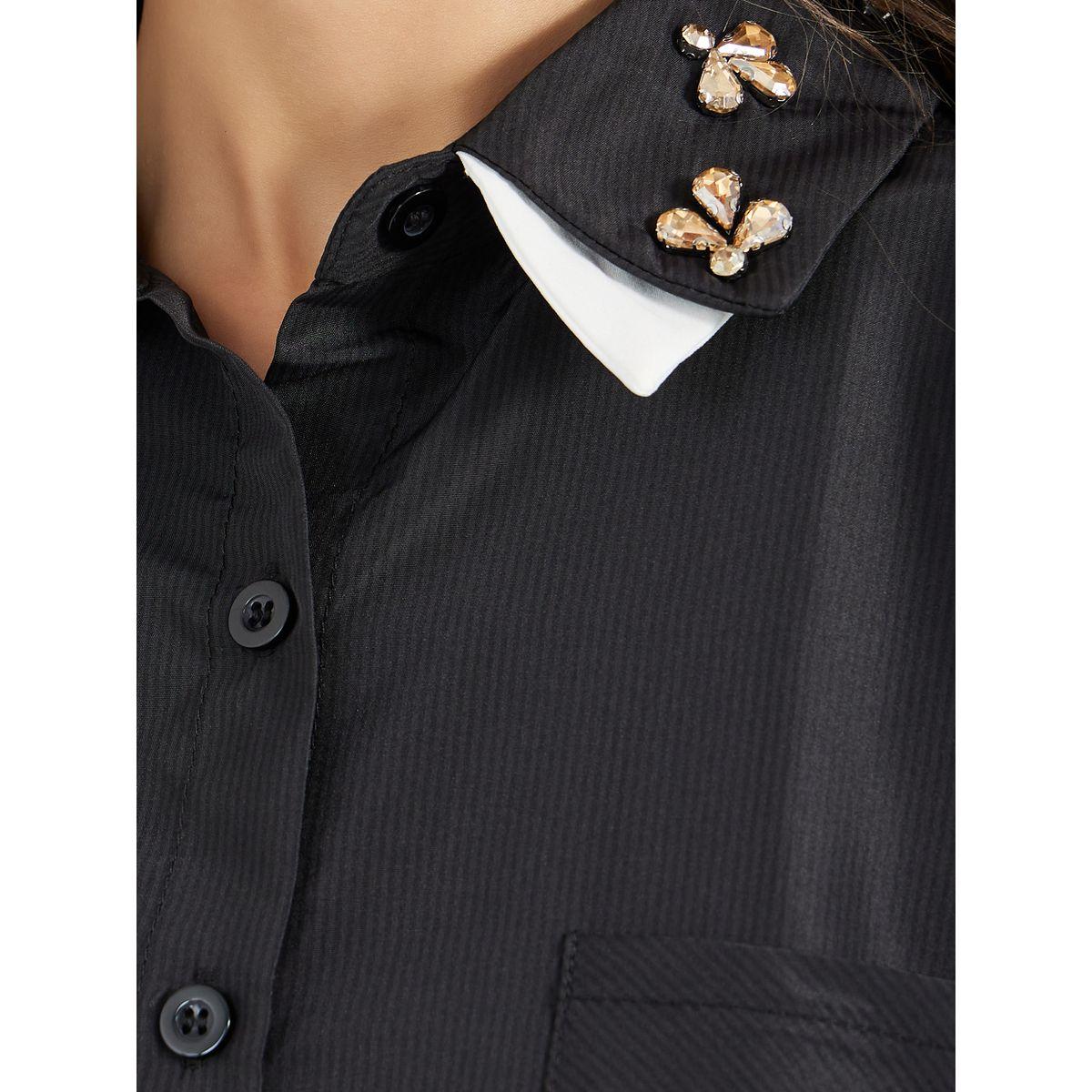 بلوزة بقصة سائبة وياقة مع تفاصيل مُتباينة-women-clothing-shirtsandblouses-shirts-image-3
