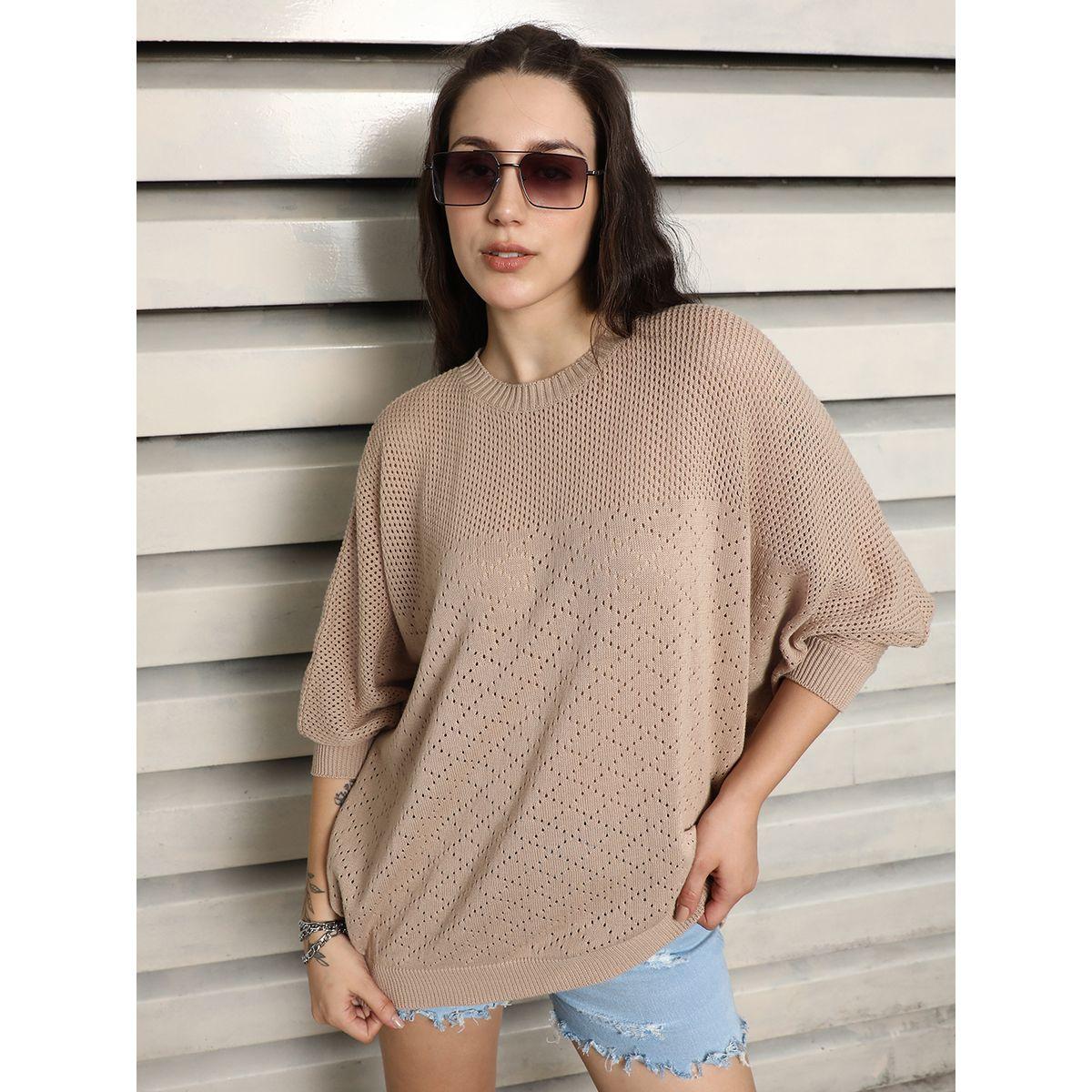 High Star X Styli  Relaxed Fit Batwing Sleeves Knit Top-women-clothing-shirtsandblouses-blouses-image-6