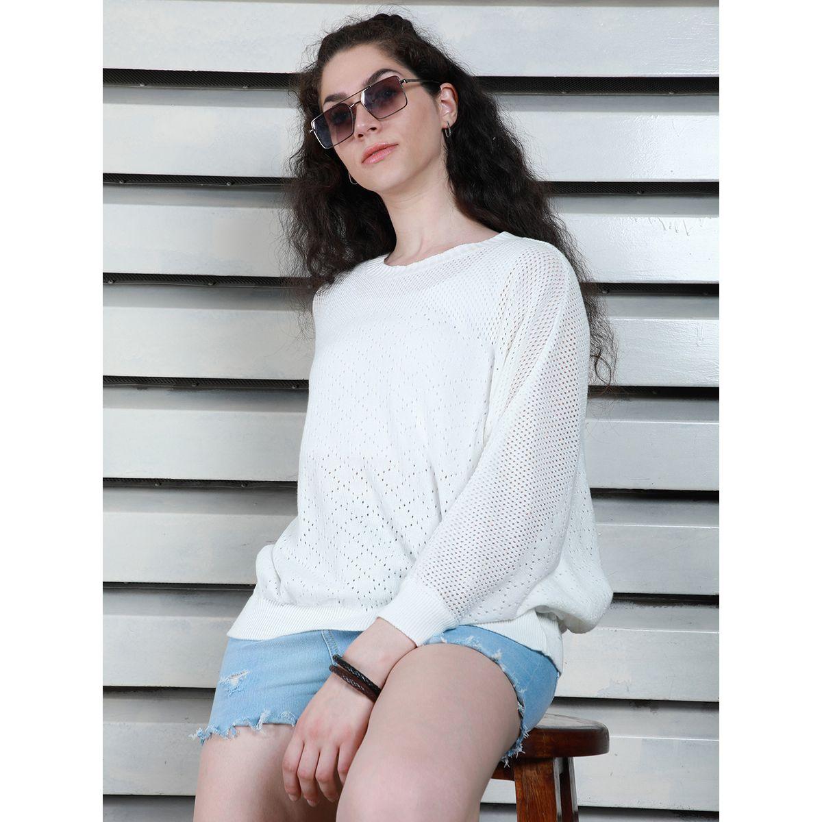 High Star X Styli  Relaxed Fit Batwing Sleeves Knit Top-women-clothing-shirtsandblouses-blouses-image-2