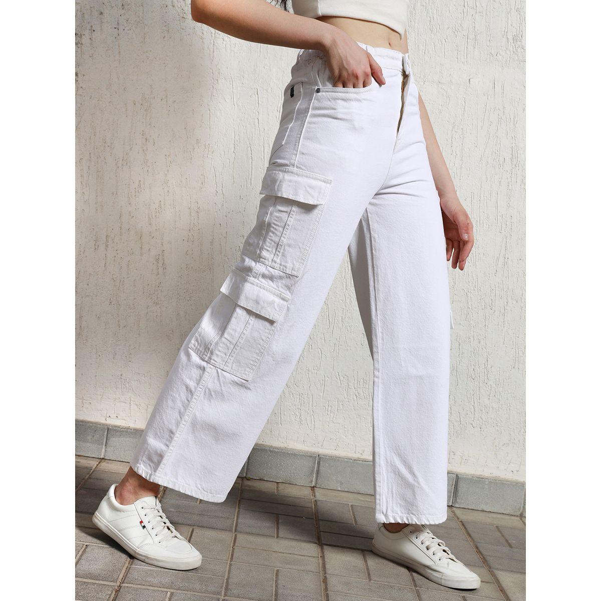 جينز بنمط كارجو وخصر عالي هابر هولم × ستايلي-women-clothing-bottoms-jeans-image-3