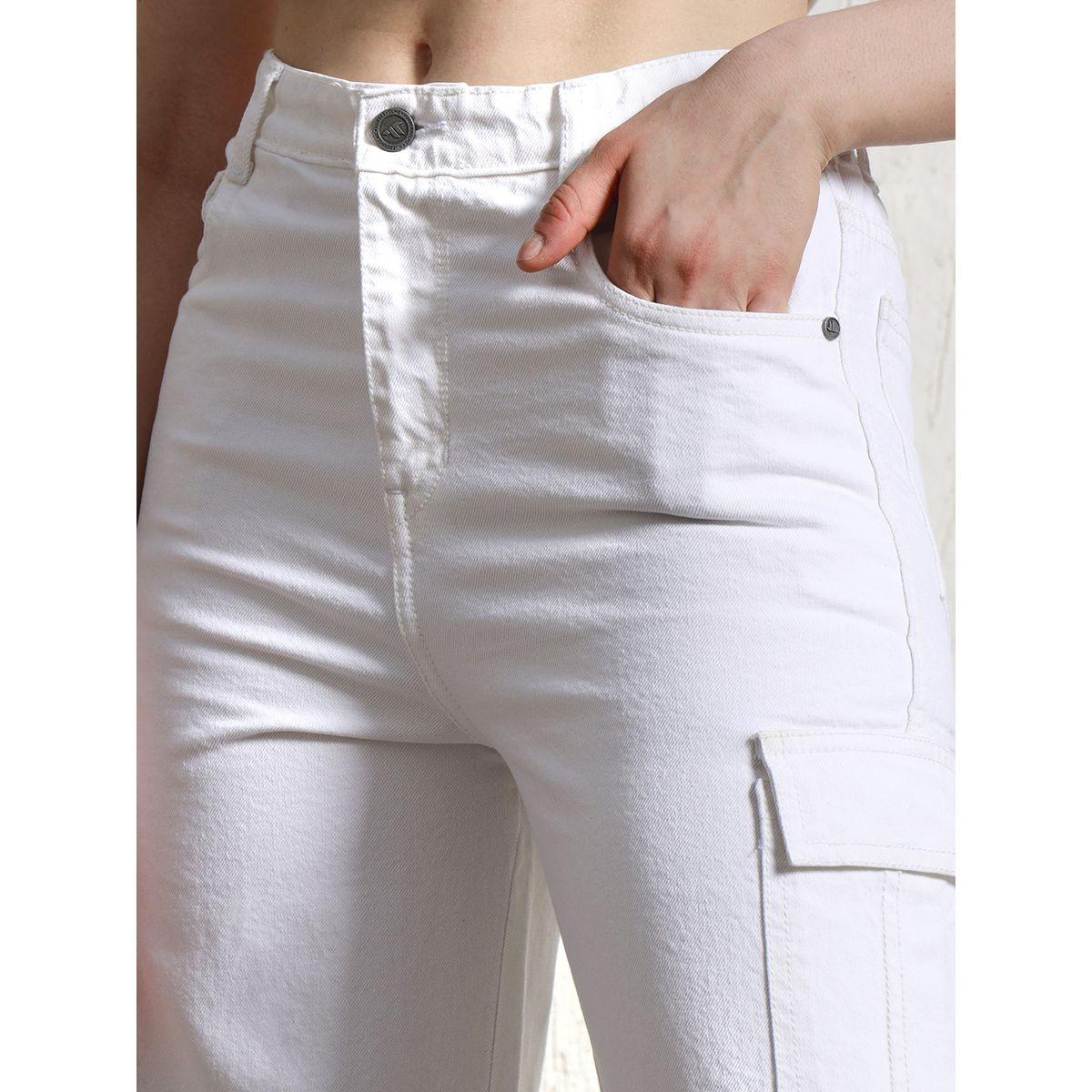 جينز بنمط كارجو وخصر عالي هابر هولم × ستايلي-women-clothing-bottoms-jeans-image-5