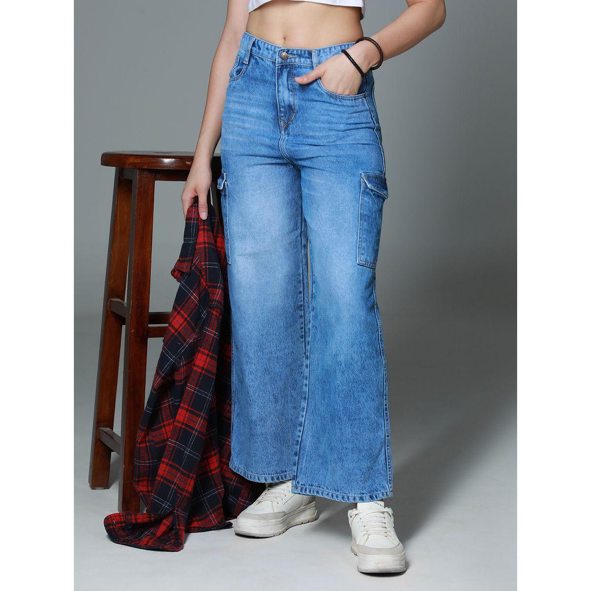 جينز بنمط كارجو وخصر عالي هاي ستار × ستايلي-women-clothing-bottoms-jeans-image-6