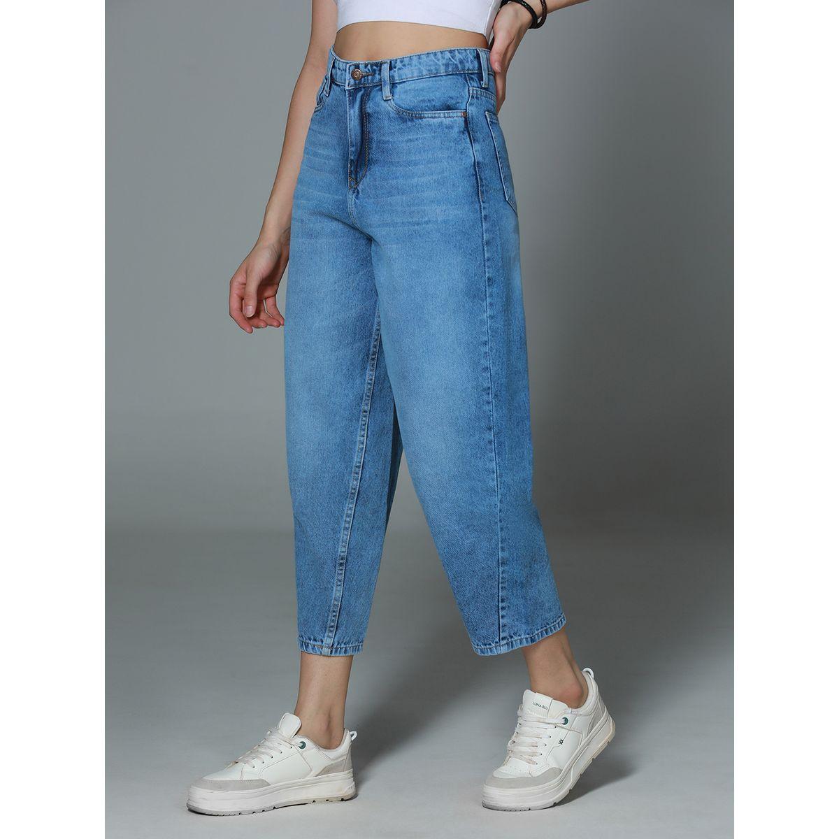جينز بقصة سلوشي وخصر عالي هاي ستار × ستايلي-women-clothing-bottoms-jeans-image-3