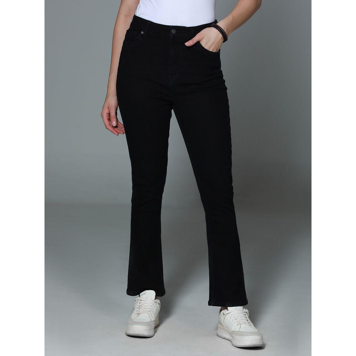 High Star X Styli  High Rise Bootcut Clean Look Cotton Jeans-women-clothing-bottoms-jeans-image-1