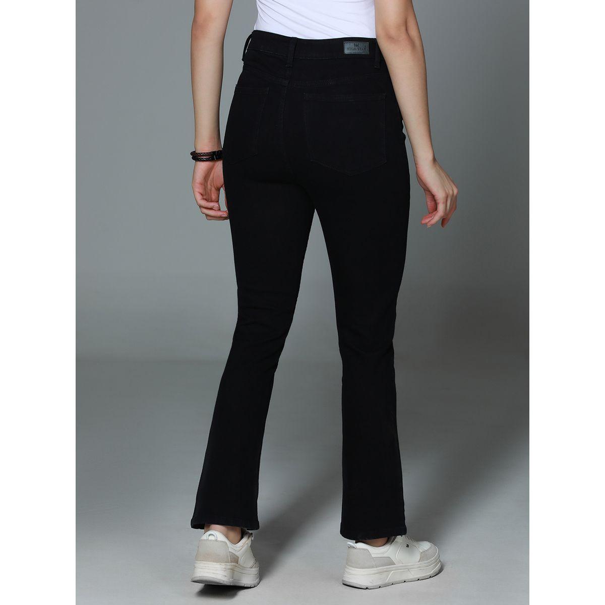جينز قطن بوت كات بخصر عالي هاي ستار × ستايلي-women-clothing-bottoms-jeans-image-2