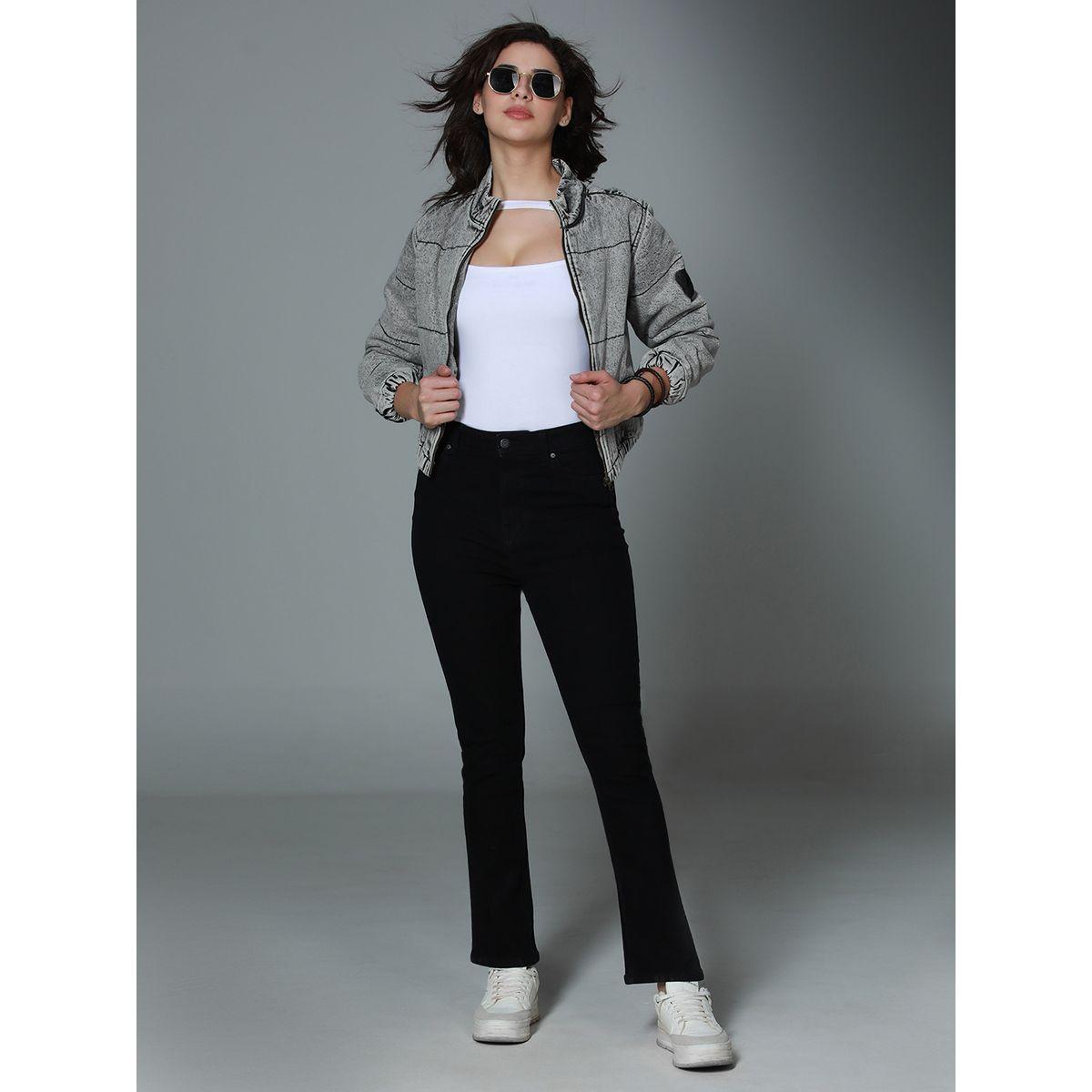 جينز قطن بوت كات بخصر عالي هاي ستار × ستايلي-women-clothing-bottoms-jeans-image-5