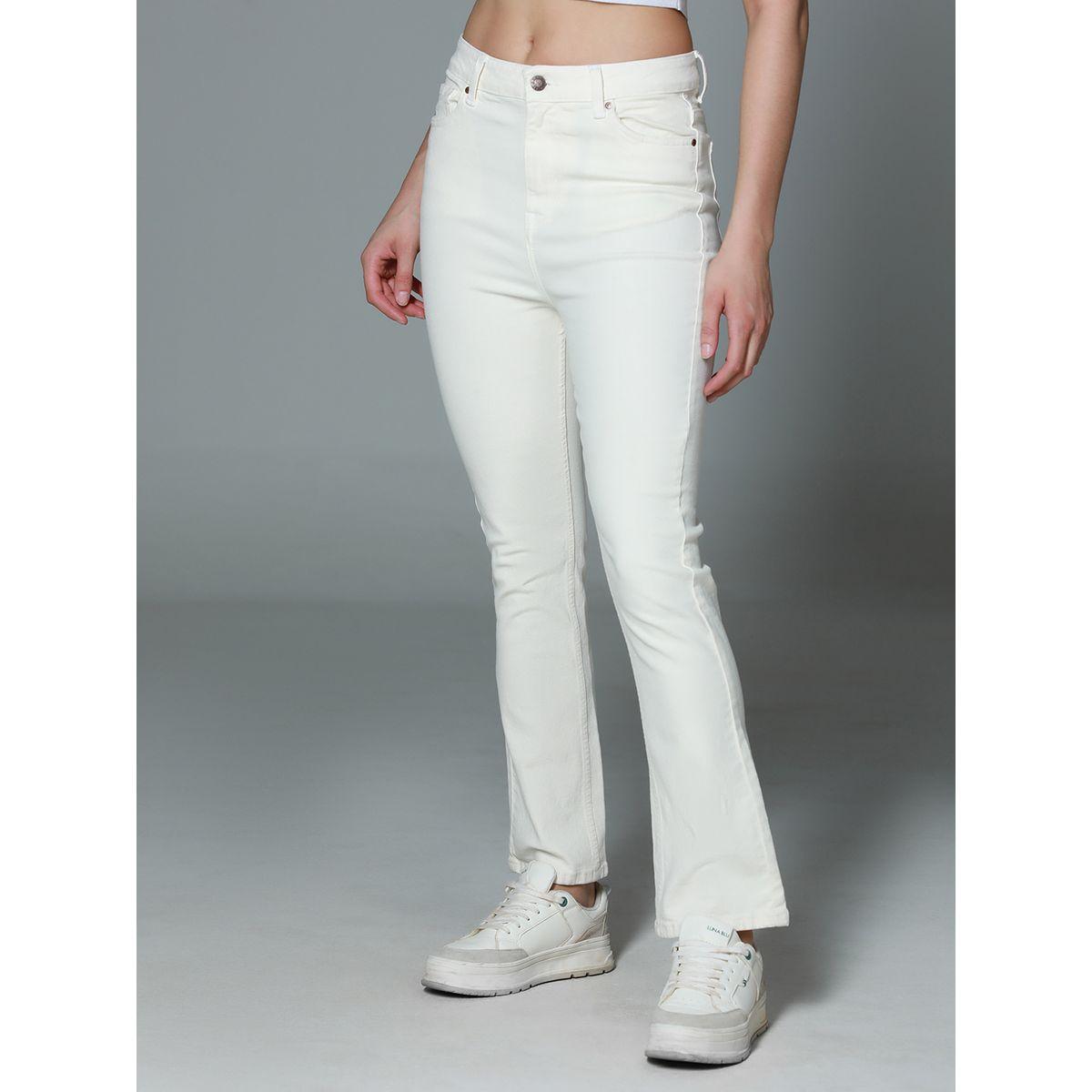 جينز قطن بمظهر بوت كاب وخصر عالي هاي ستار × ستايلي-women-clothing-bottoms-jeans-image-3
