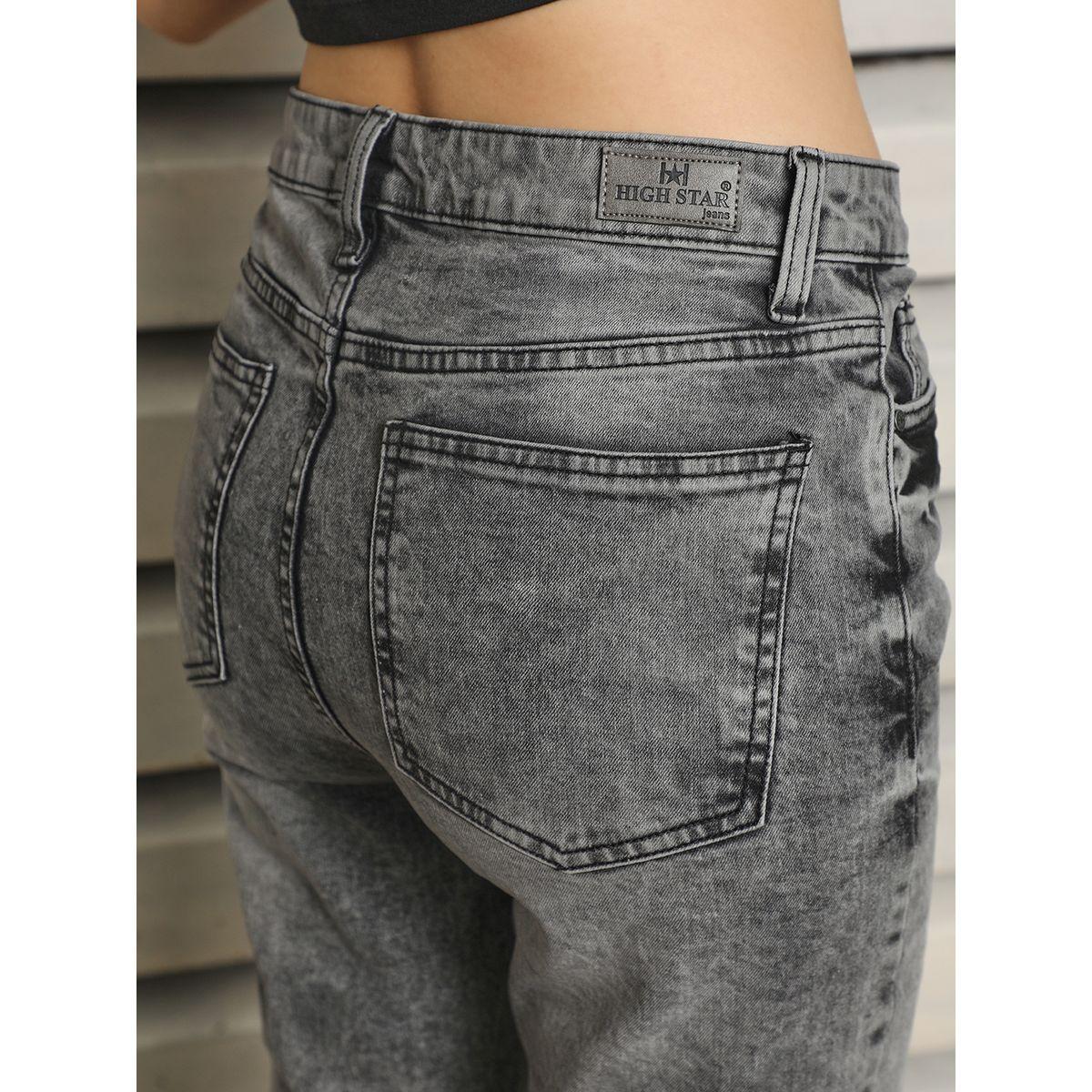 جينز بقصة سليم فت وخصر عالي هاي ستار × ستايلي-women-clothing-bottoms-jeans-image-5