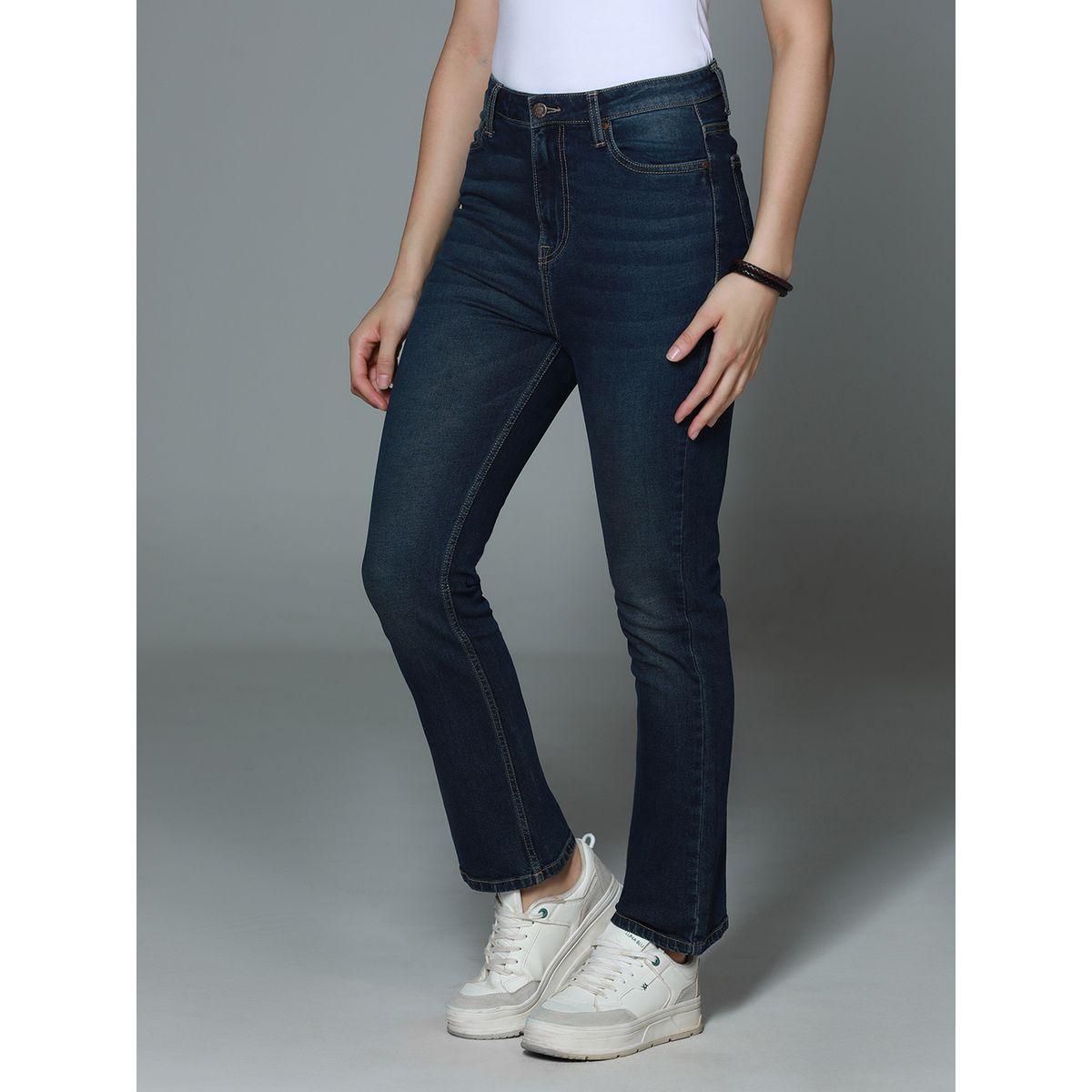جينز بتفاصيل باهتة وخصر عالي هاي ستار × ستايلي-women-clothing-bottoms-jeans-image-3