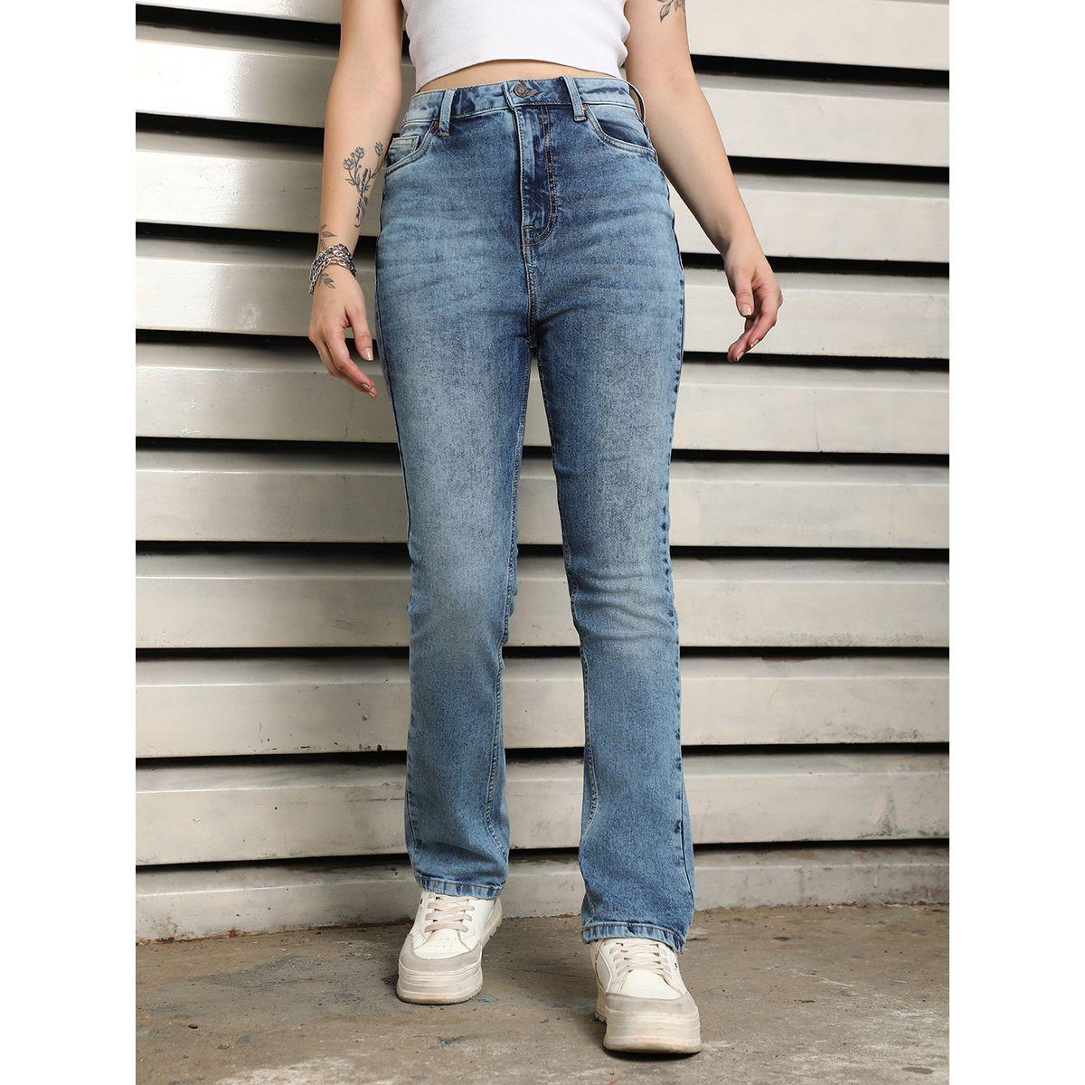 جينز بقصة سليم فت وخصر عالي هاي ستار × ستايلي-women-clothing-bottoms-jeans-image-1