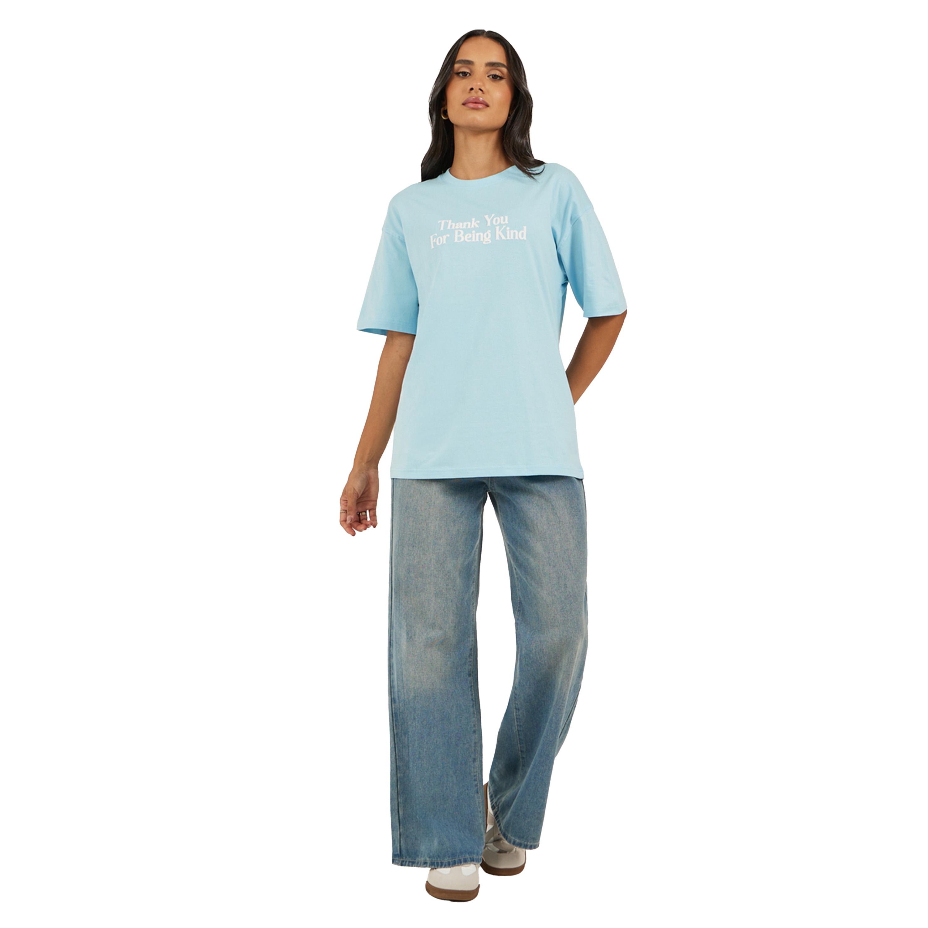 Styli Slogan Print Round Neck Oversized T-Shirt-women-clothing-tshirts-image-3