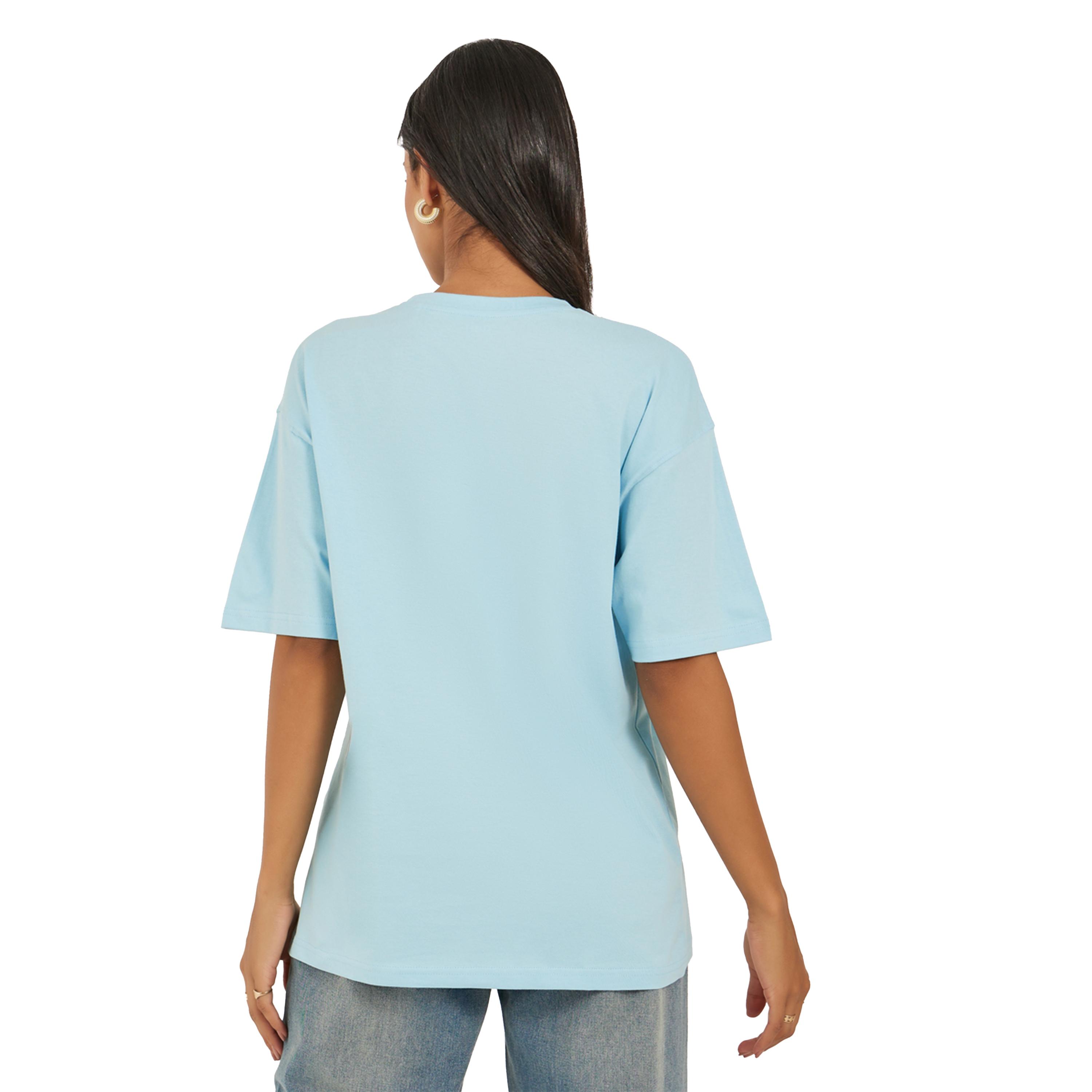 Styli Slogan Print Round Neck Oversized T-Shirt-women-clothing-tshirts-image-5