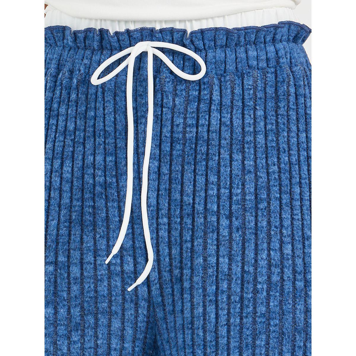 بنطال بأرجل واسعة وخصر عالي مع رباط خصر-women-clothing-bottoms-trousers-image-3