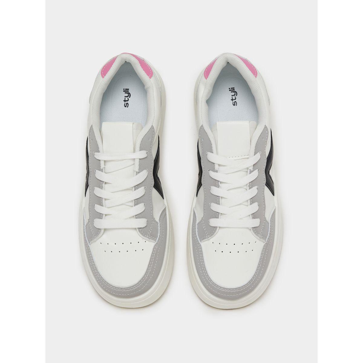 Styli Color Block Platform Sole Sneakers-women-shoes-sneakers-image-6